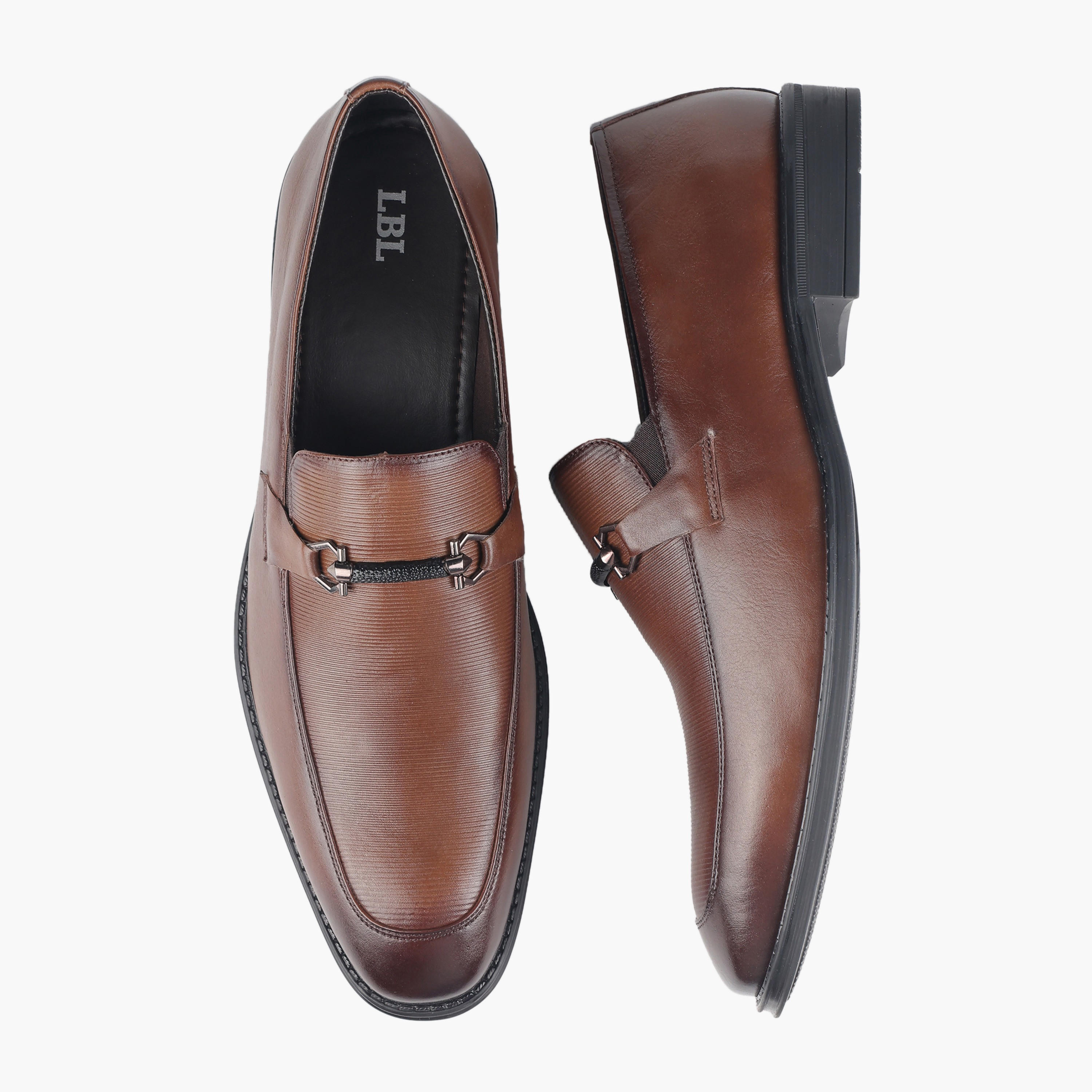 LBL by Shoexpress Men Slip-On Leather Loafers-men-shoes-loafersandmoccasins-image-1