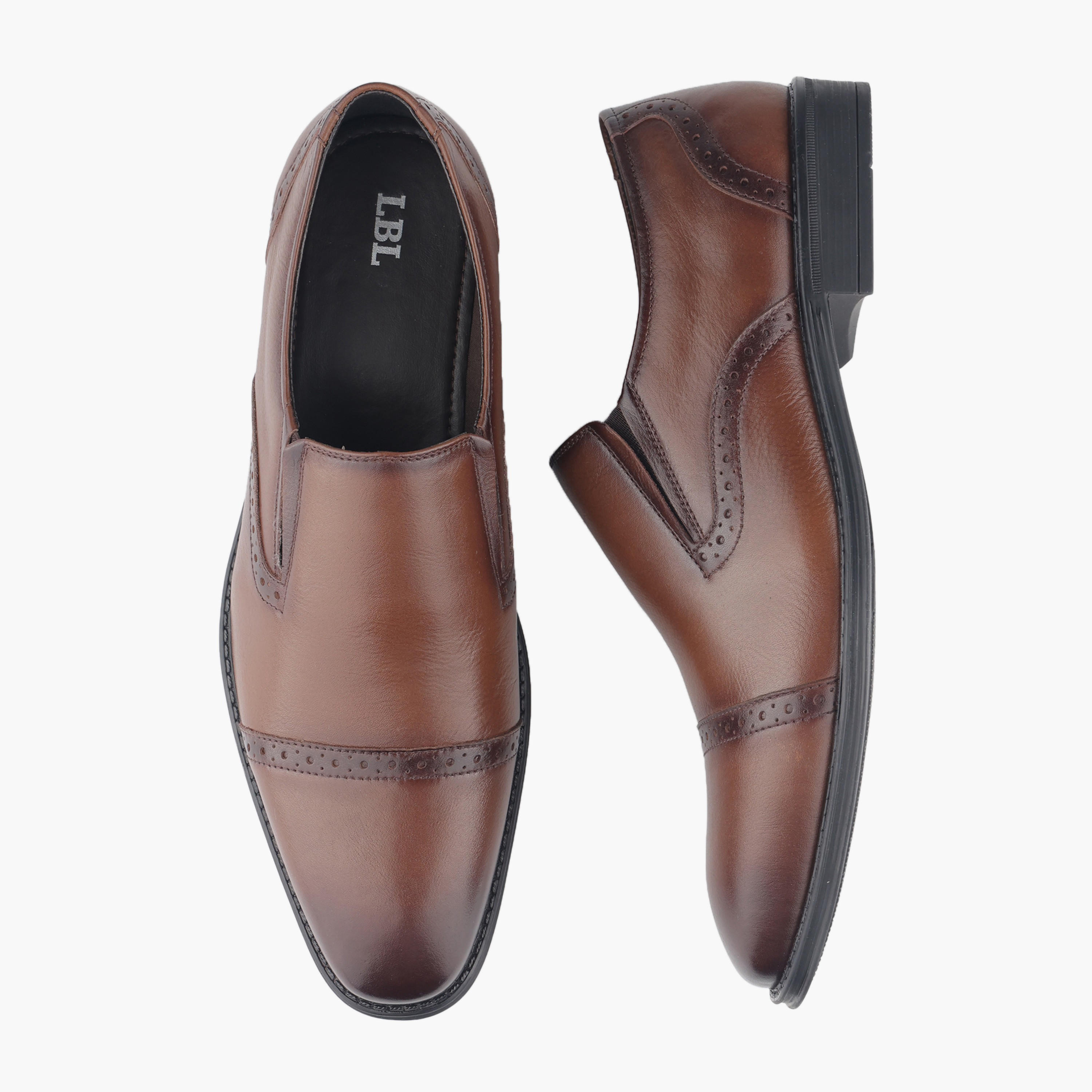 LBL by Shoexpress Men Slip-On Leather Loafers-men-shoes-loafersandmoccasins-image-1