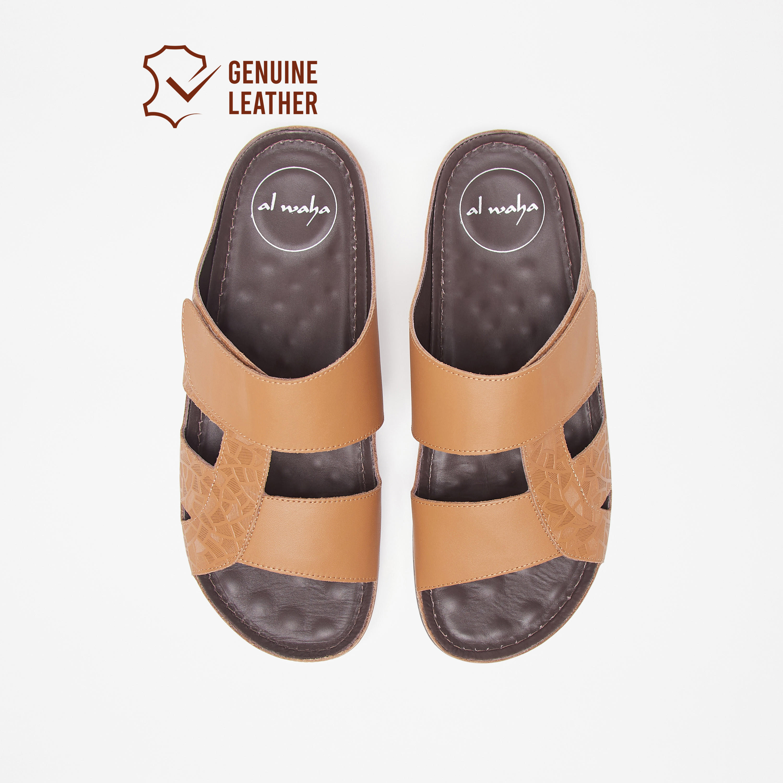 Al Waha Leather Slip-On Arabic Sandals-men-shoes-sandals-image-1