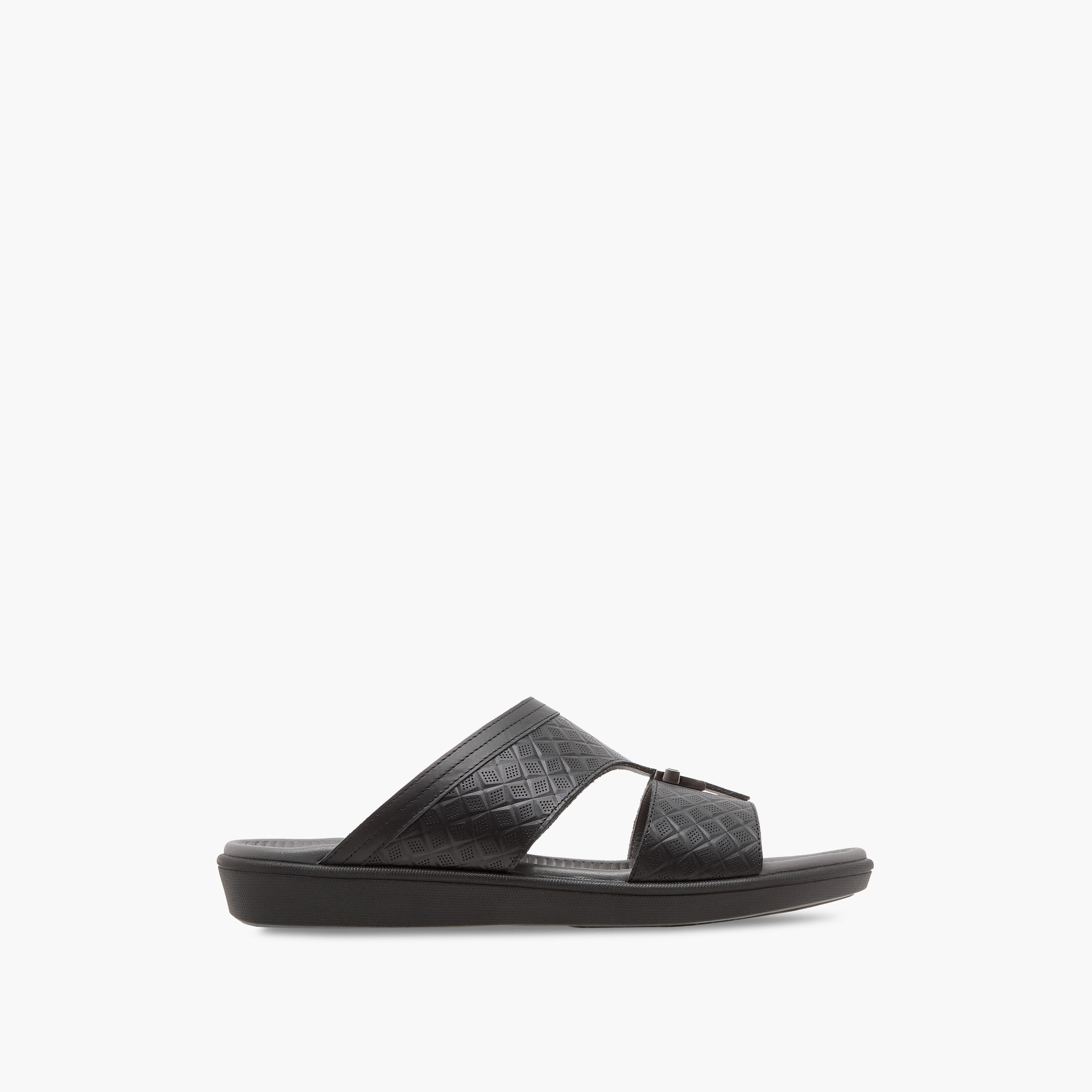 Duchini Men's Textured Slip-On Arabic Sandals-men-shoes-sandals-image-2