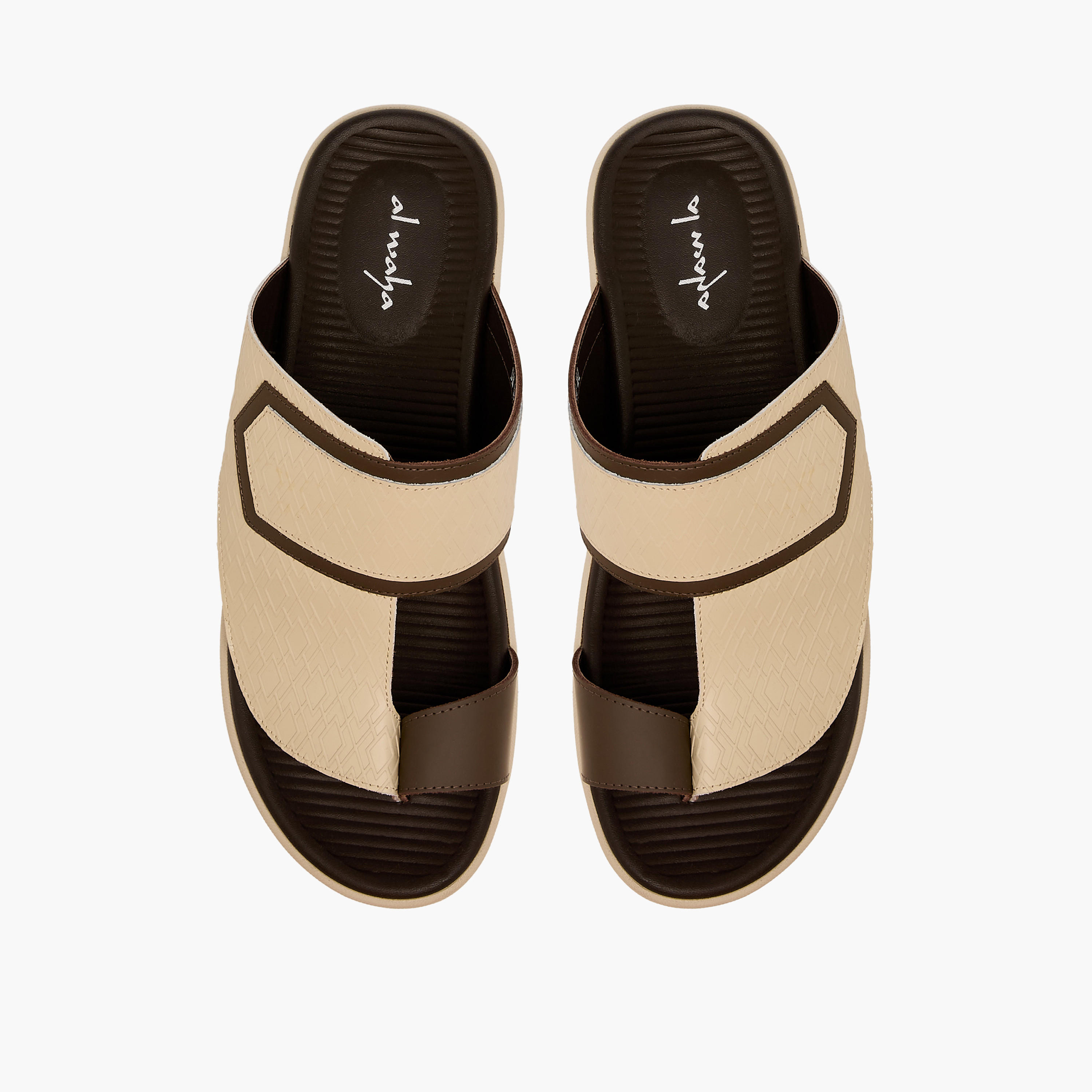 صندل عربي جلد بحلقة إصبع للرجال من الواحة-men-shoes-sandals-image-1