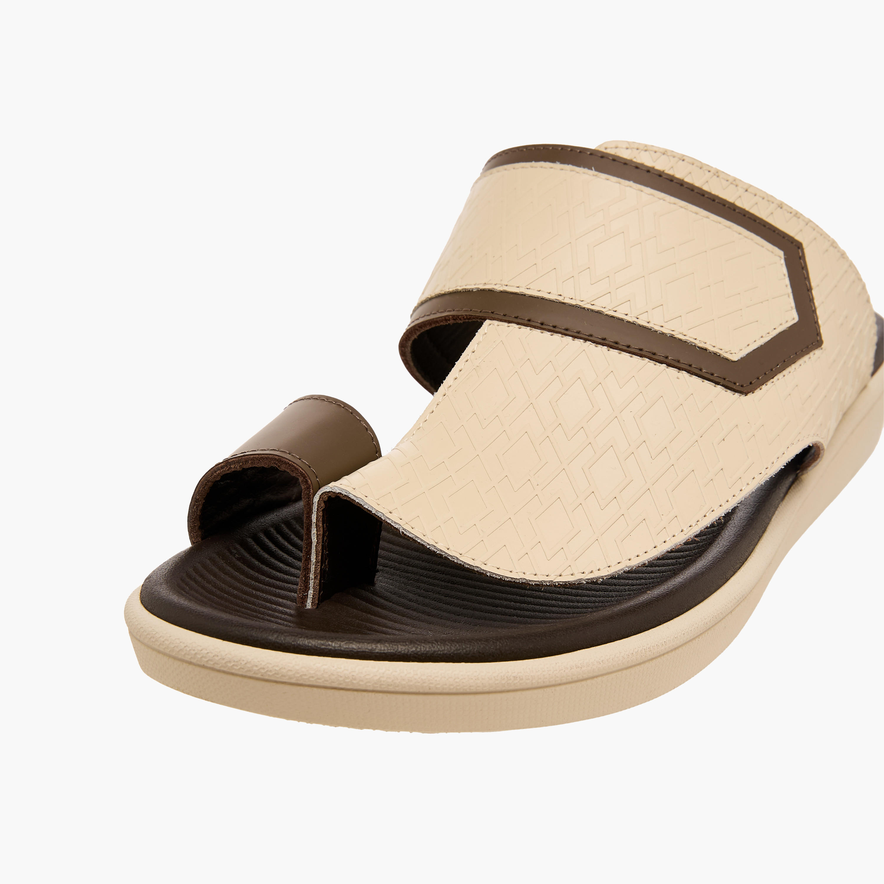 صندل عربي جلد بحلقة إصبع للرجال من الواحة-men-shoes-sandals-image-4