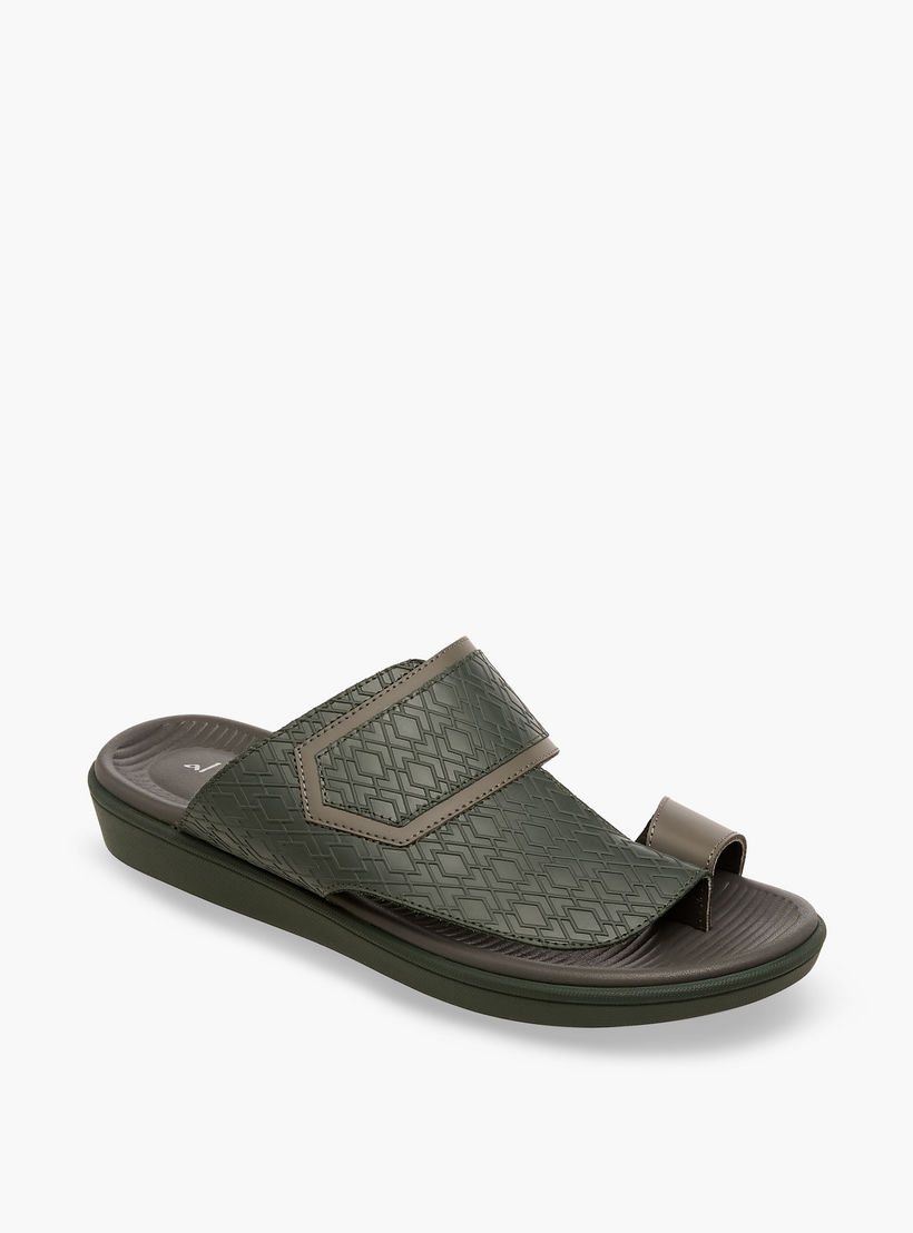 صندل عربي جلد بحلقة إصبع للرجال من الواحة-men-shoes-sandals-image-2