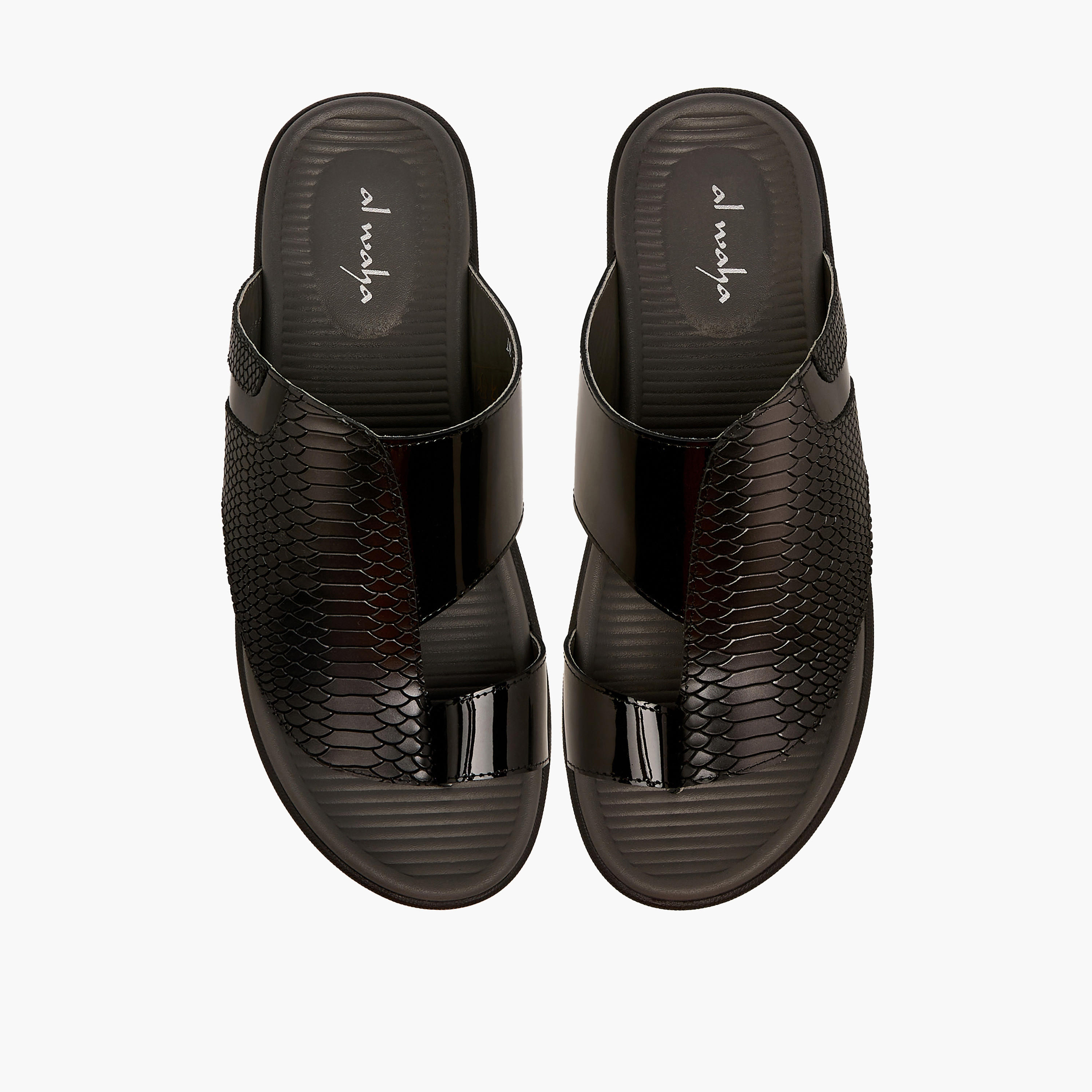 صندل عربي جلد بحلقة إصبع للرجال من الواحة-men-shoes-sandals-image-1