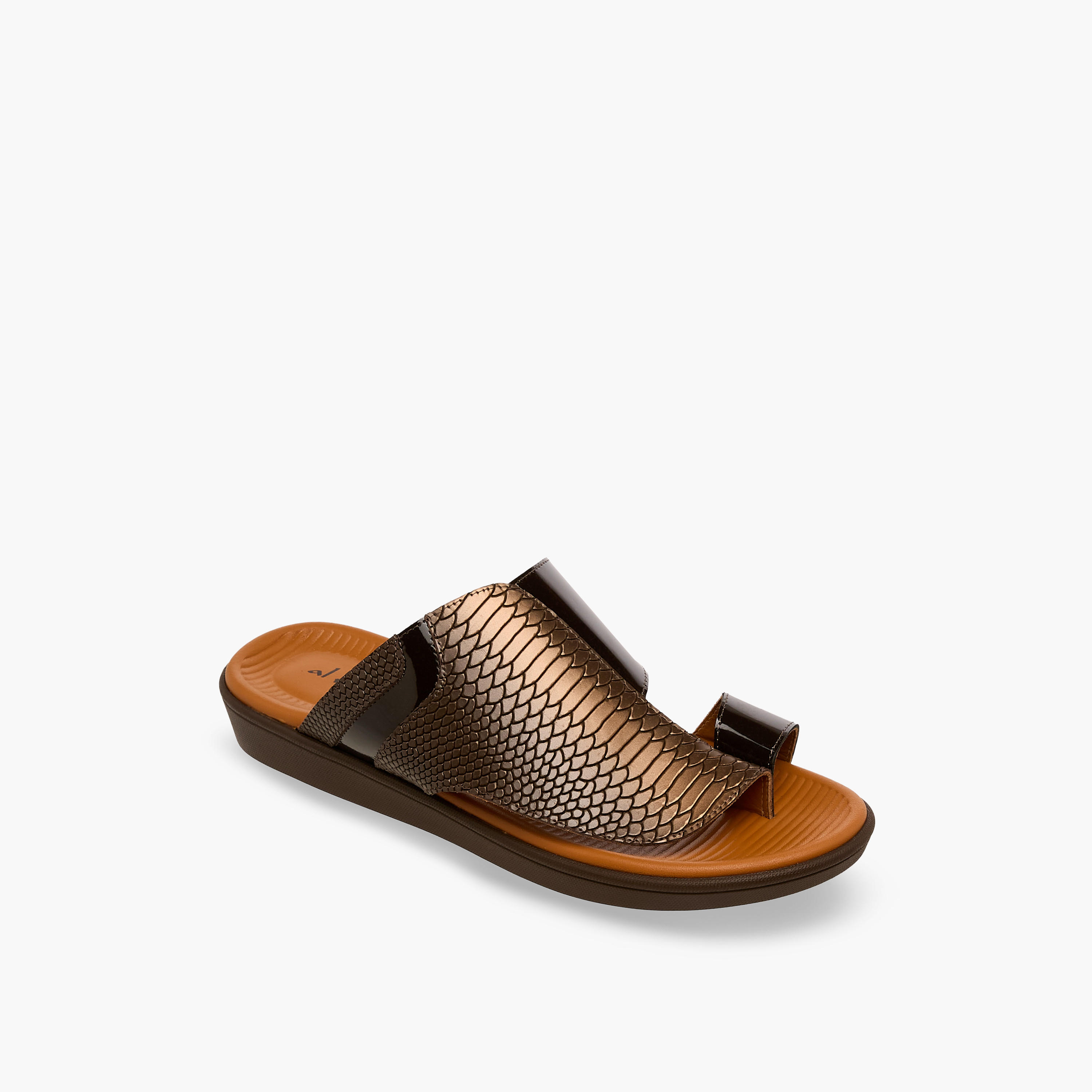 صندل عربي جلد بحلقة إصبع للرجال من الواحة-men-shoes-sandals-image-2