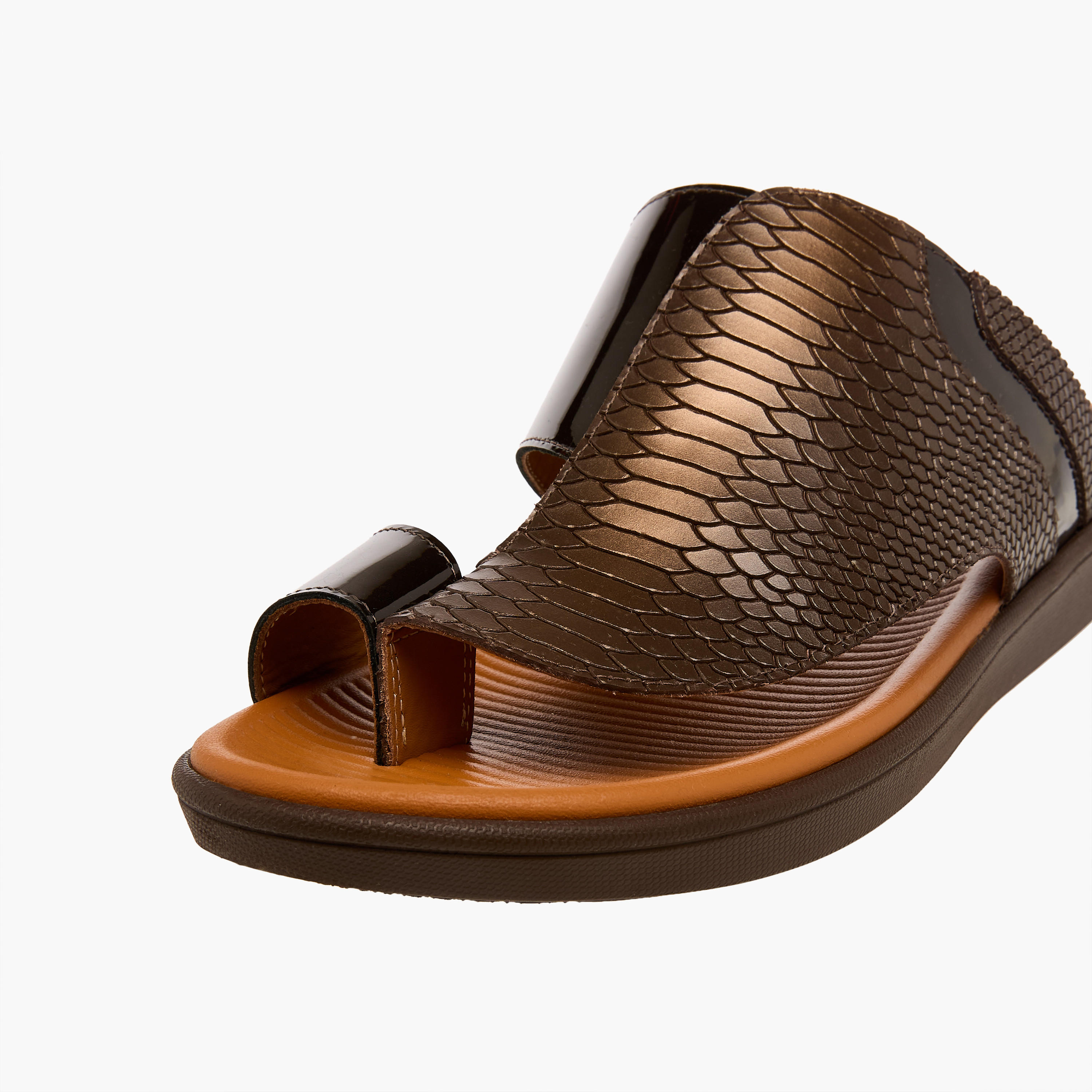 صندل عربي جلد بحلقة إصبع للرجال من الواحة-men-shoes-sandals-image-4