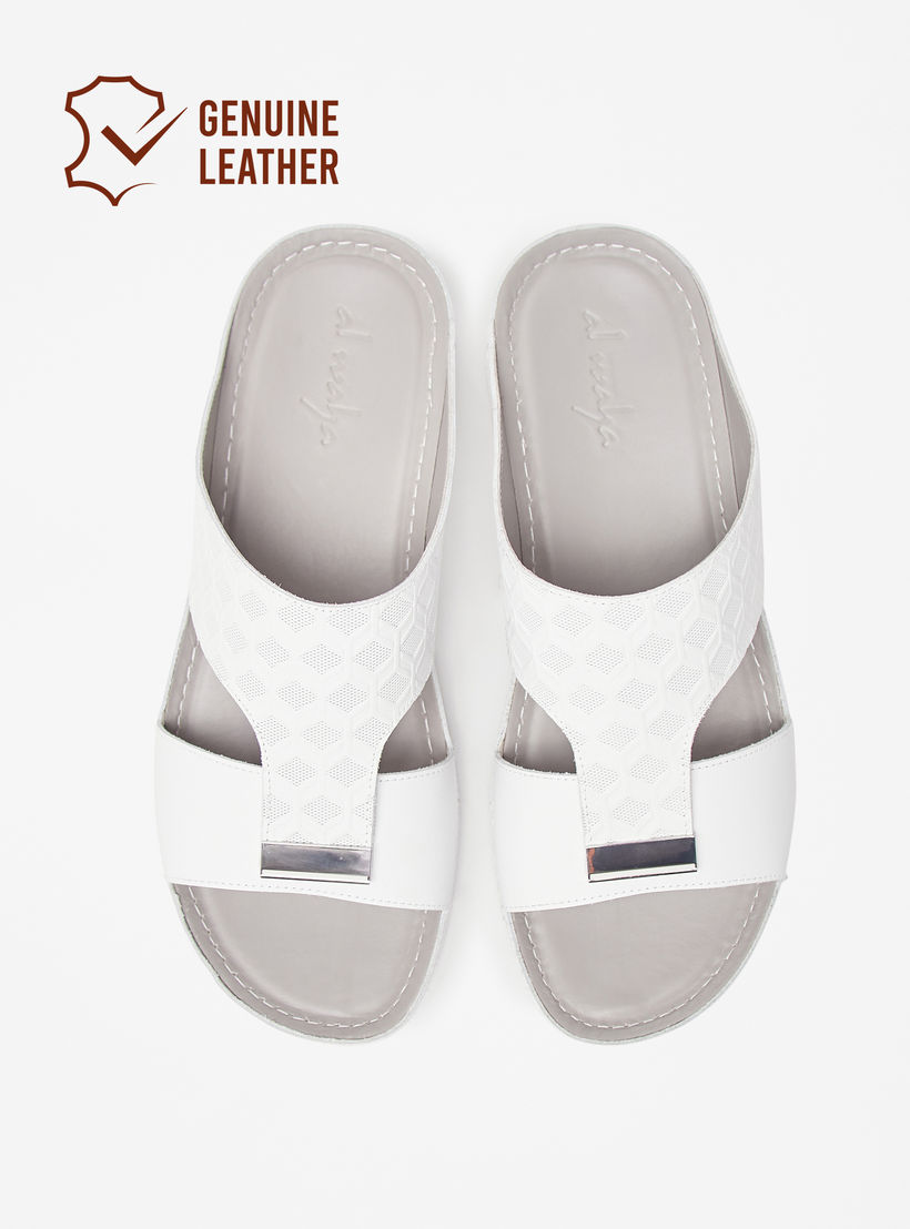 صندل عربي جلد سهل الارتداء من الواحة-men-shoes-sandals-image-1