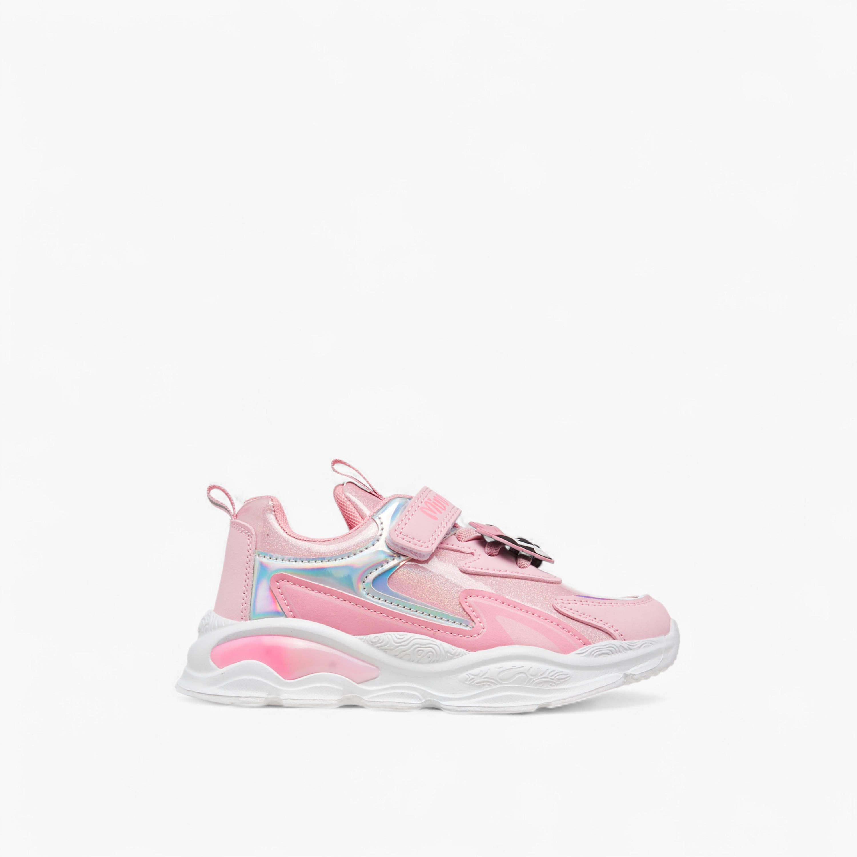 Disney Minnie Mouse Accent Light-Up Sneakers with Hook and Loop Closure-girls-shoes-sneakers-image-3