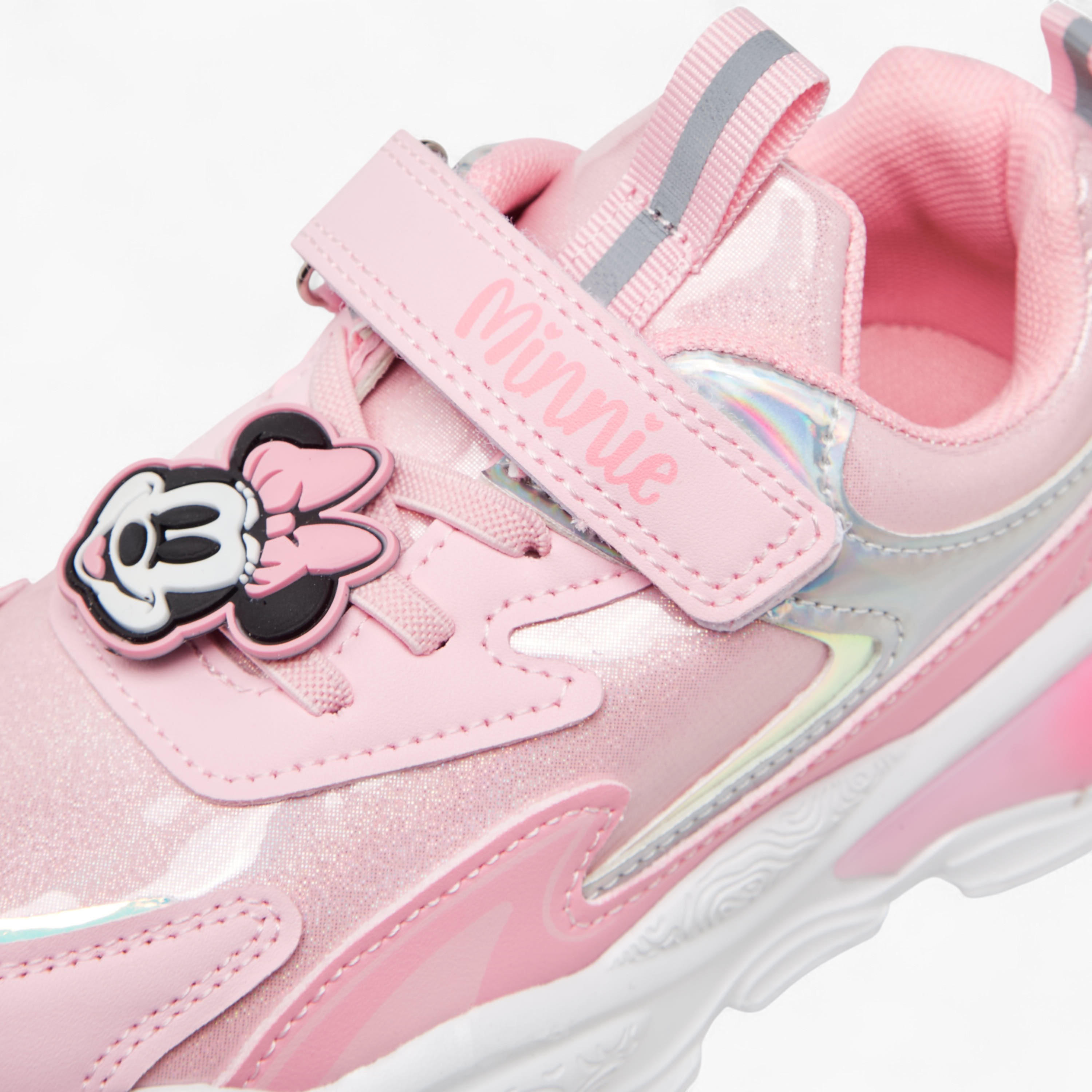 Disney Minnie Mouse Accent Light-Up Sneakers with Hook and Loop Closure-girls-shoes-sneakers-image-5