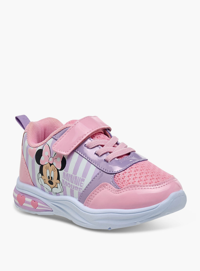 Disney Girls Minnie Mouse Light-Up Sneakers-girls-shoes-sneakers-image-2