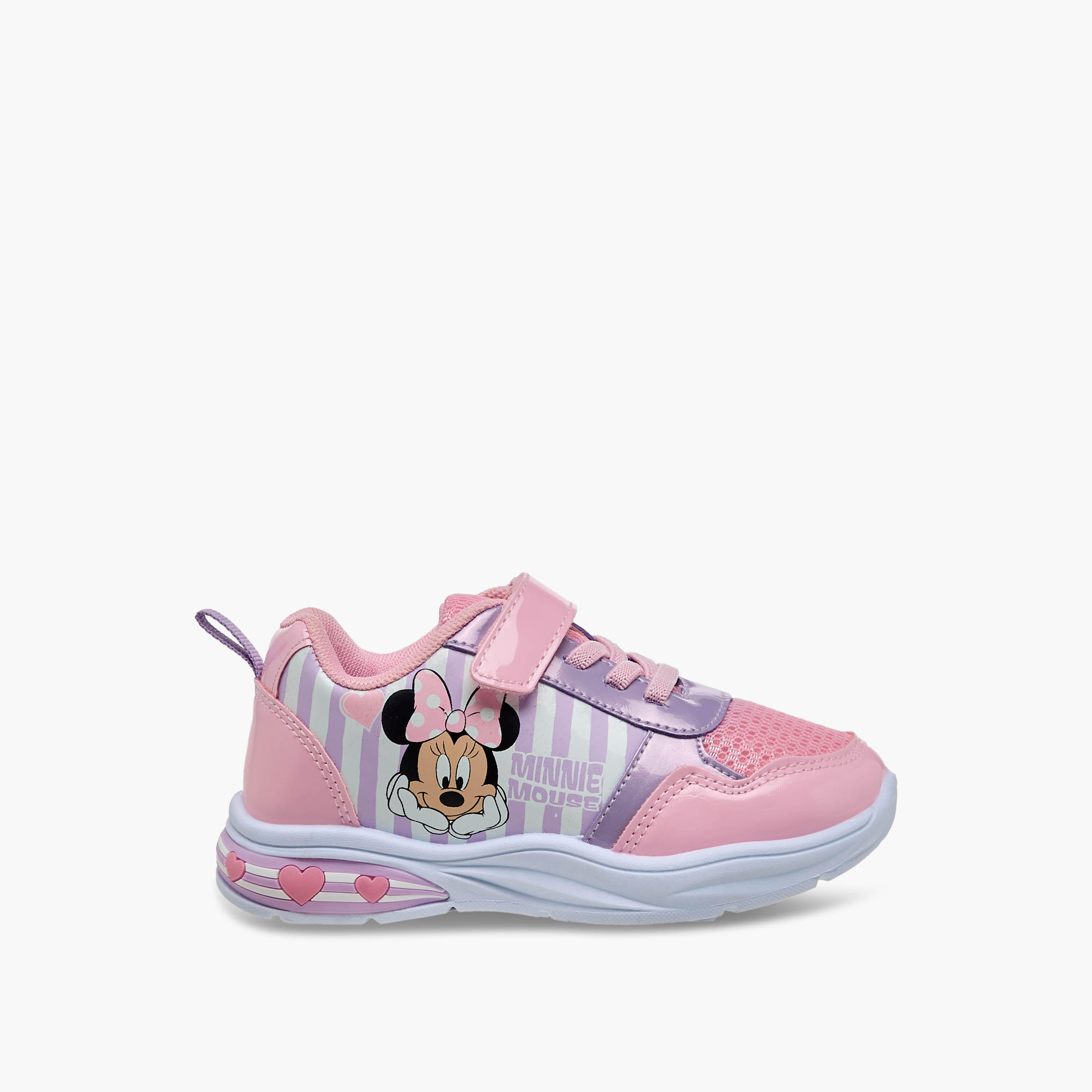Disney Girls Minnie Mouse Light-Up Sneakers-girls-shoes-sneakers-image-3
