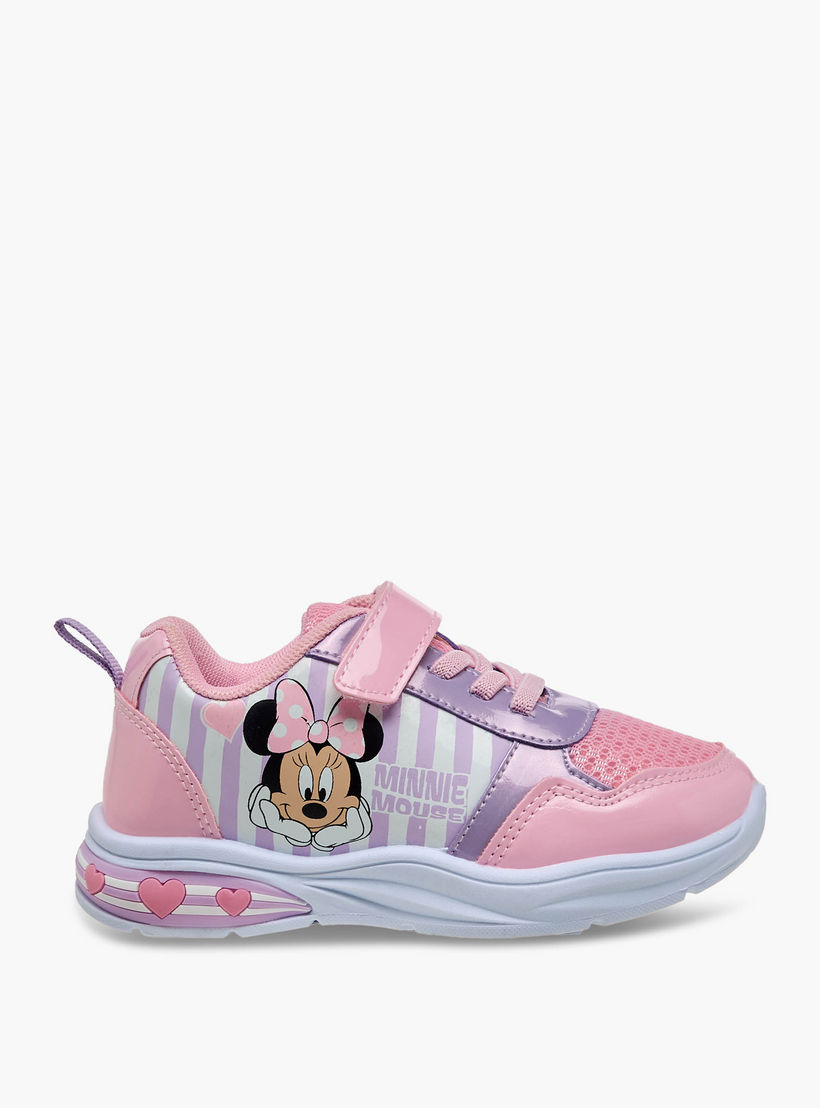 Disney Girls Minnie Mouse Light-Up Sneakers-girls-shoes-sneakers-image-3