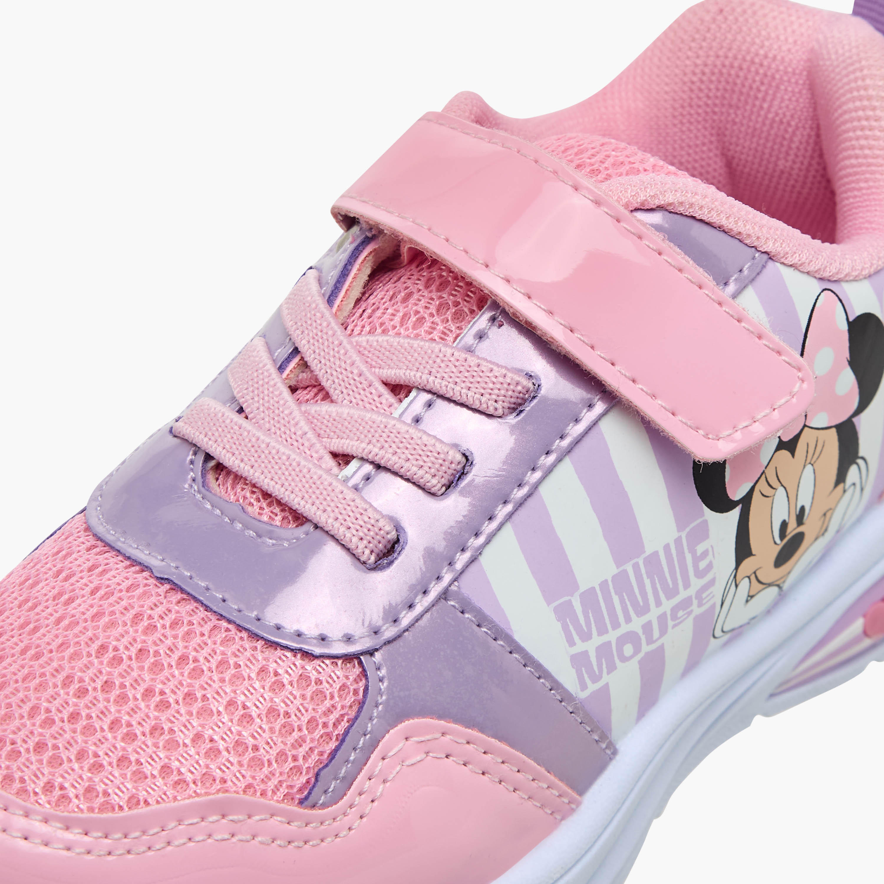 Disney Girls Minnie Mouse Light-Up Sneakers-girls-shoes-sneakers-image-5