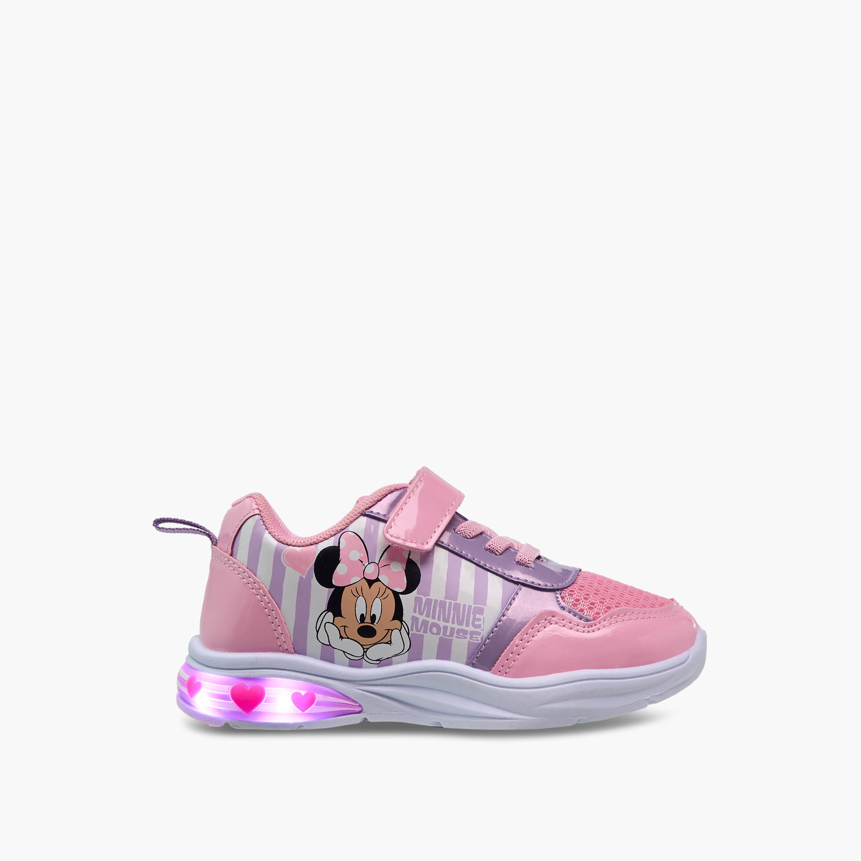 Disney Girls Minnie Mouse Light-Up Sneakers-girls-shoes-sneakers-image-4