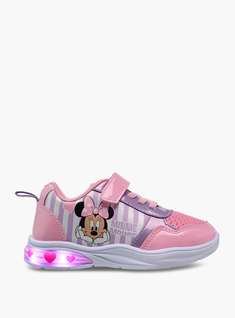 Disney Girls Minnie Mouse Light-Up Sneakers-girls-shoes-sneakers-image-4