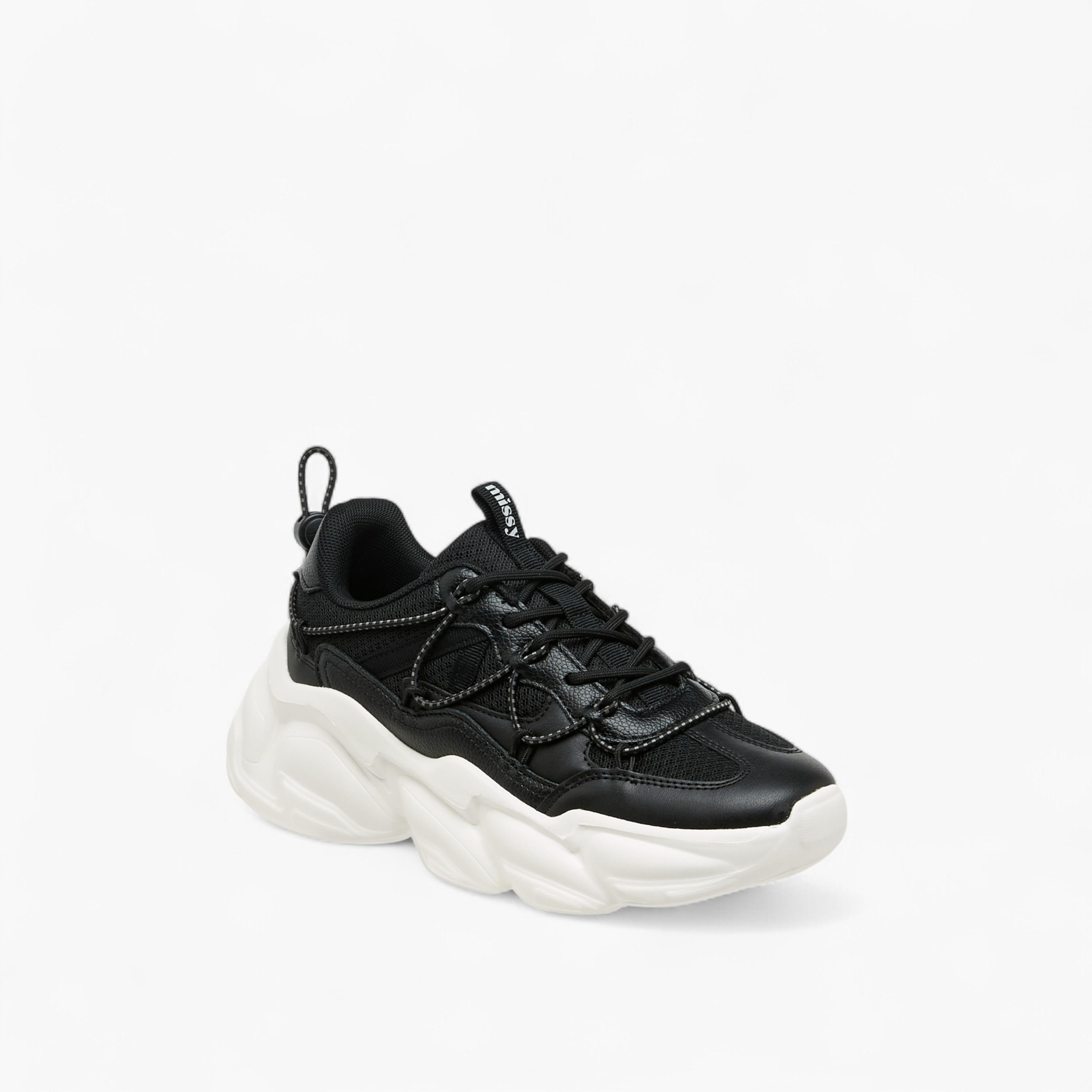 Missy Panelled Chunky Sneakers with Lace-Up Closure-women-shoes-sneakers-image-2