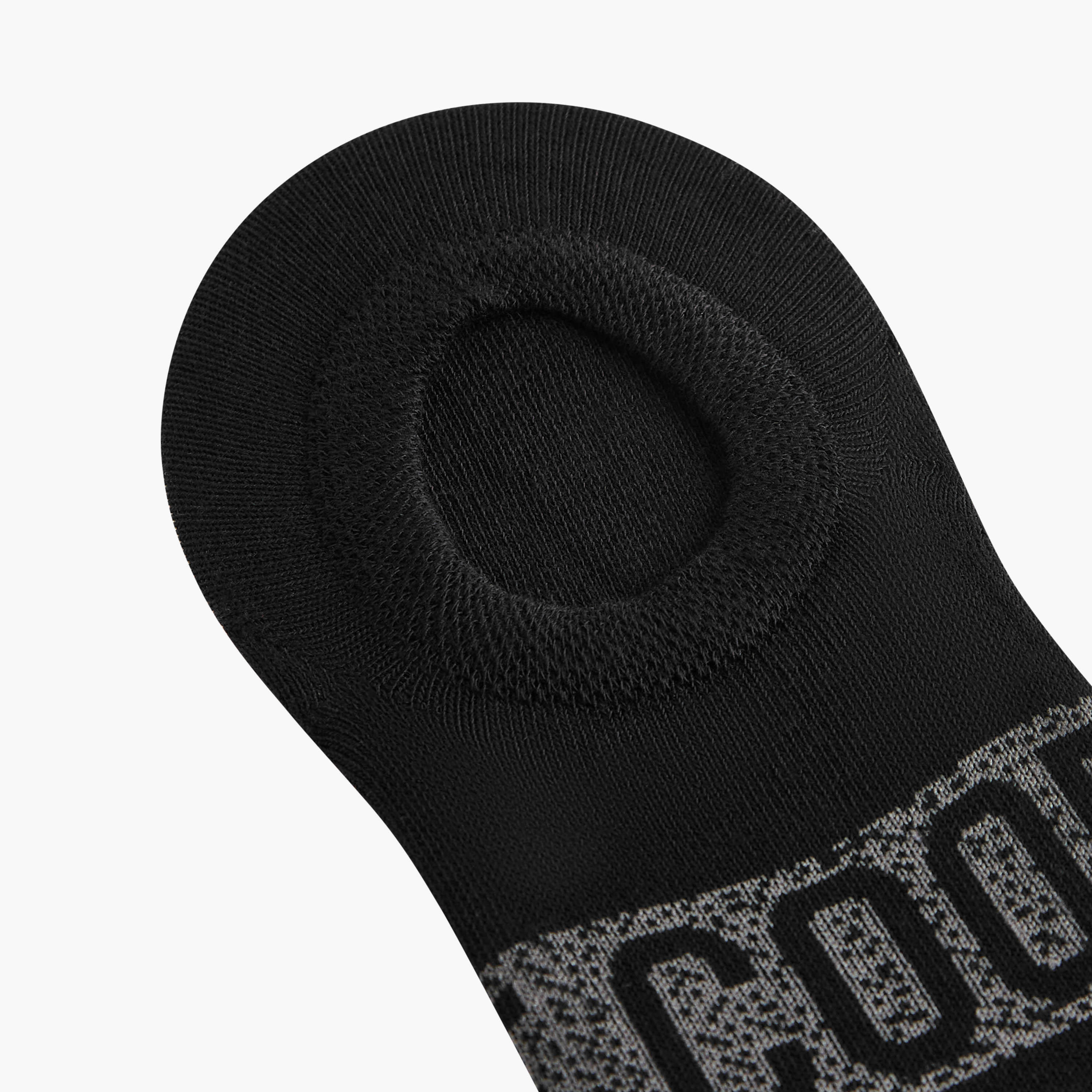 Lee Cooper Logo Print Non Terry No Show Socks - Set of 3-men-socks-image-5