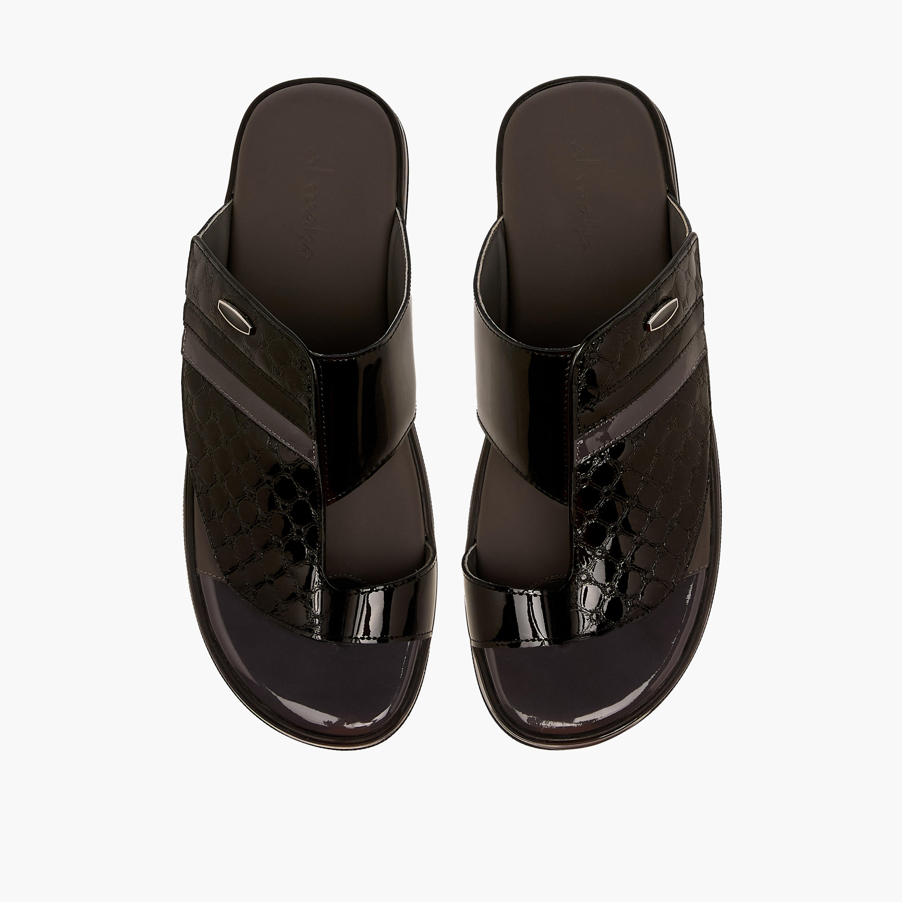 صندل عربي جلد للرجال من الواحة-men-shoes-sandals-image-1