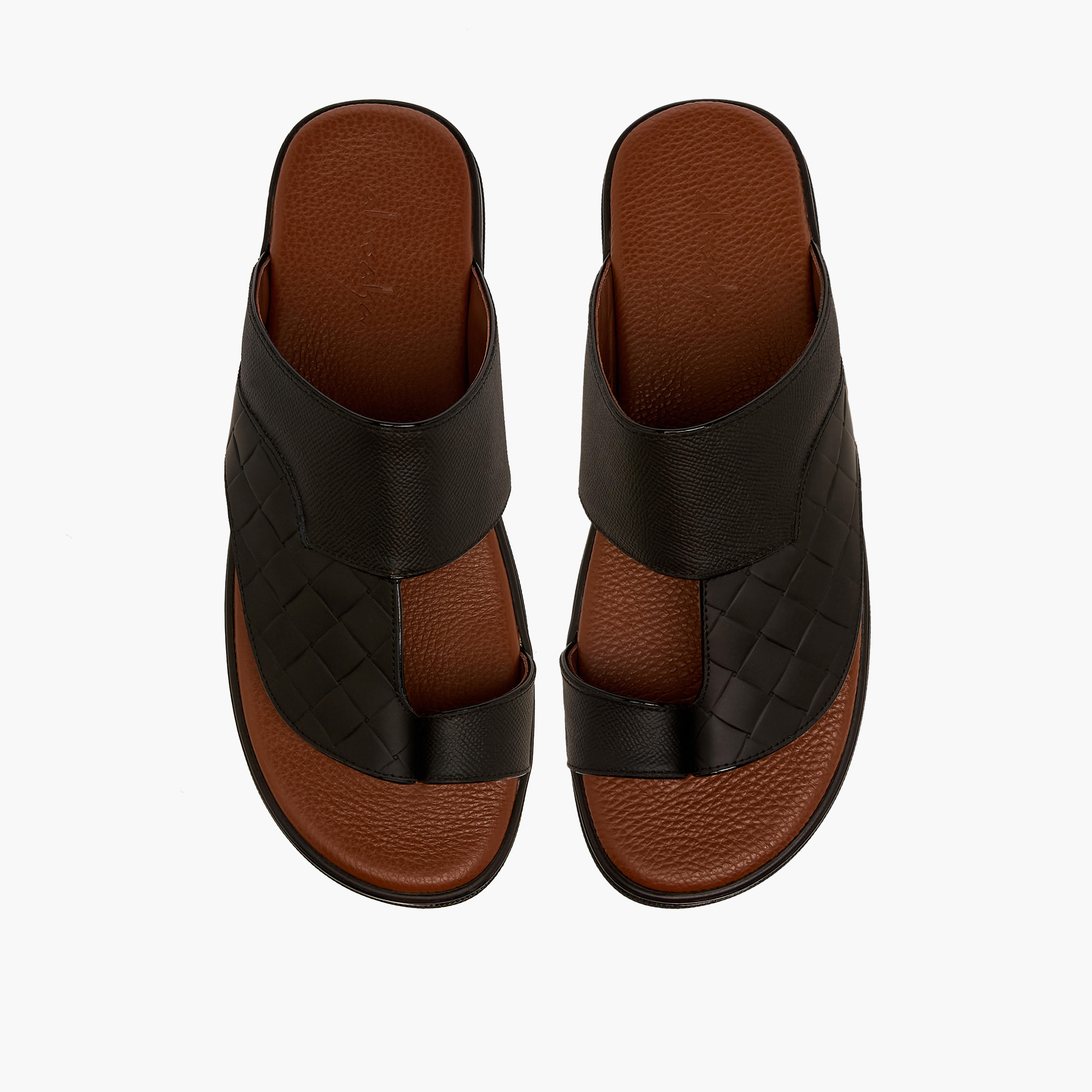 صندل عربي جلد للرجال من الواحة-men-shoes-sandals-image-1