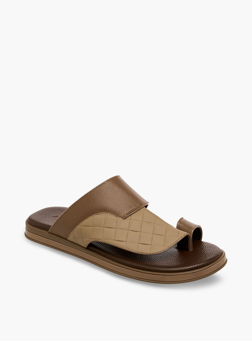 صندل عربي جلد للرجال من الواحة-men-shoes-sandals-image-2
