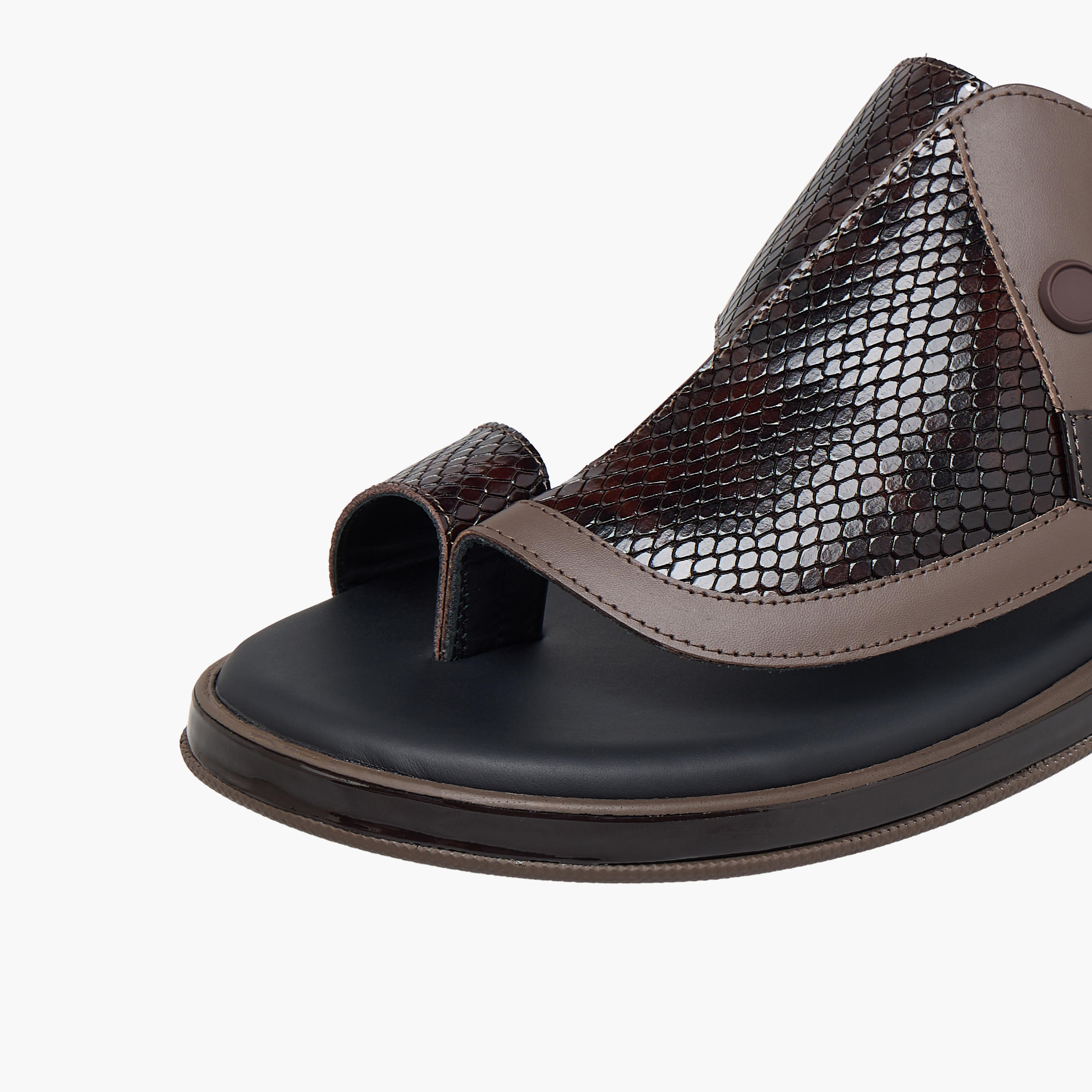 Le Confort Men Slip-On Leather Arabic Sandals-men-shoes-sandals-image-7