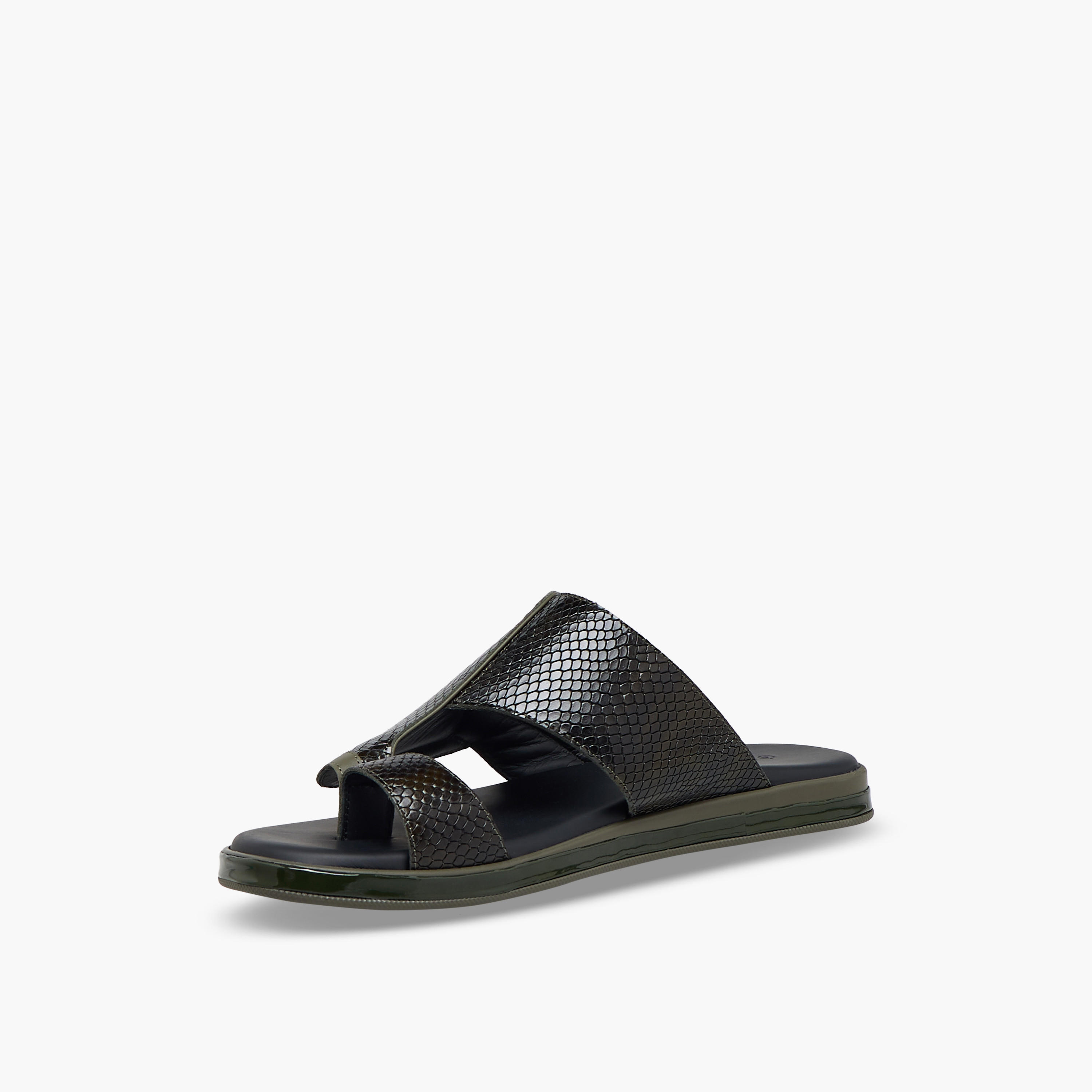 Le Confort Men Slip-On Leather Arabic Sandals-men-shoes-sandals-image-4