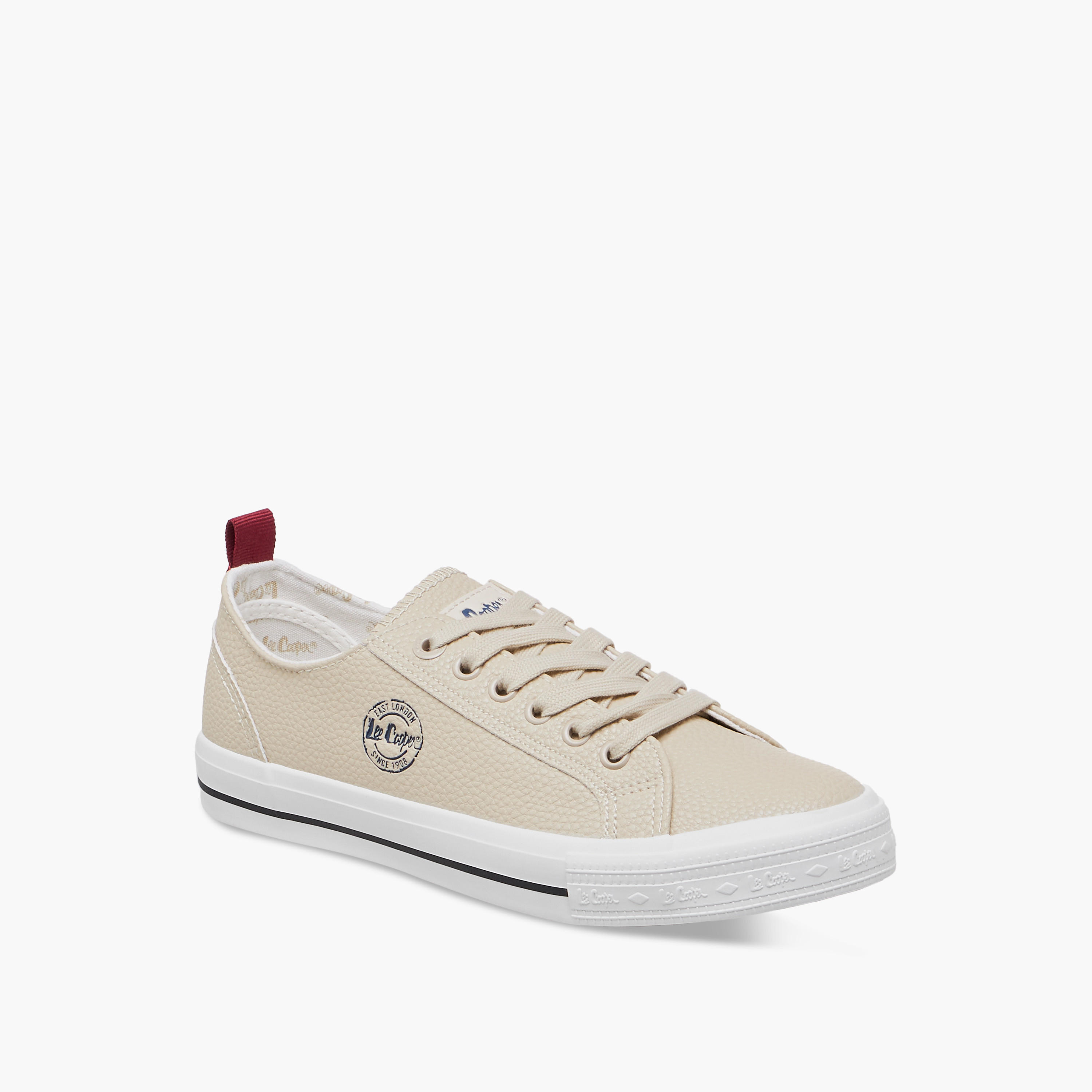 Lee Cooper Women's Logo Detail Sneakers with Lace-Up Closure-women-shoes-sneakers-image-2