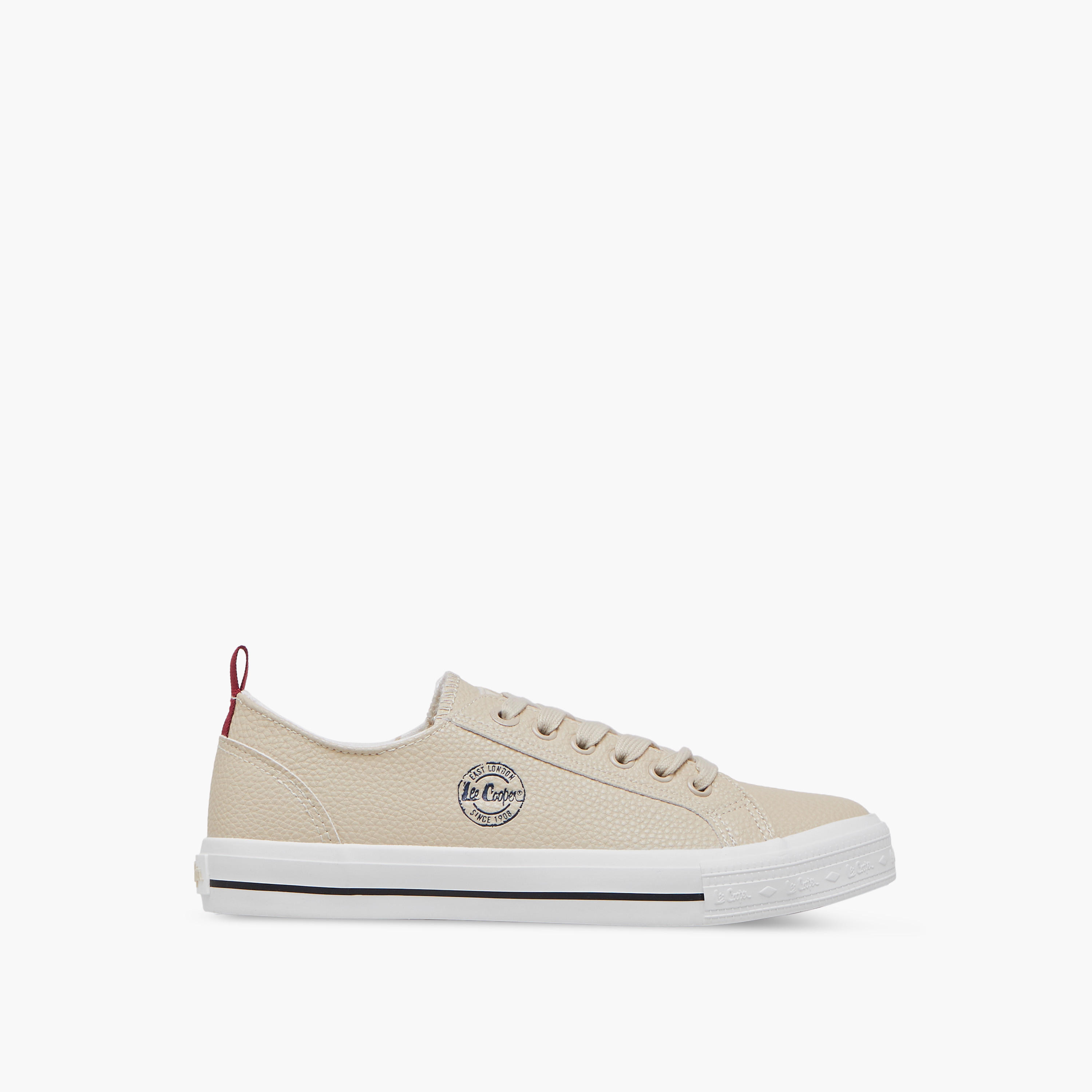 Lee Cooper Women's Logo Detail Sneakers with Lace-Up Closure-women-shoes-sneakers-image-3