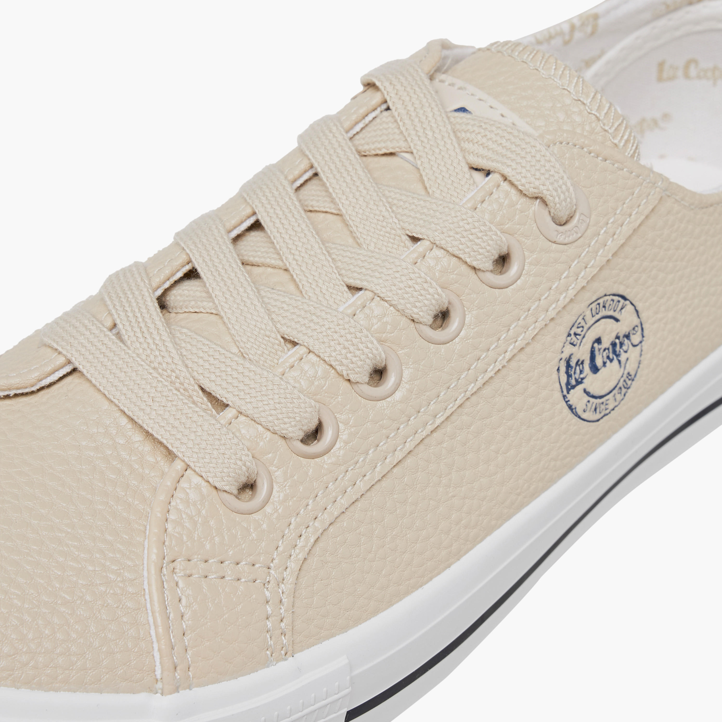 Lee Cooper Women's Logo Detail Sneakers with Lace-Up Closure-women-shoes-sneakers-image-4