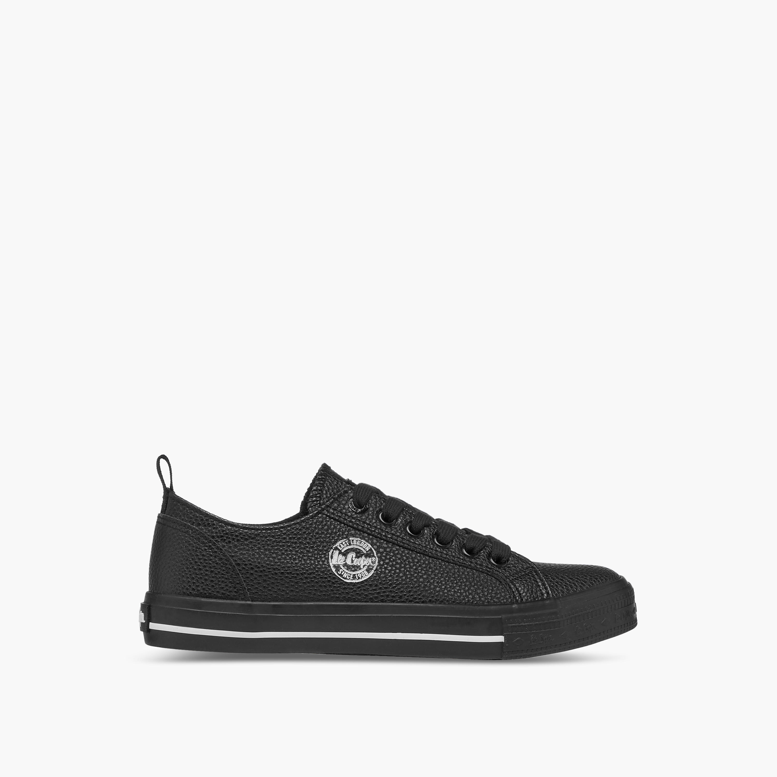 Lee Cooper Women's Logo Detail Sneakers with Lace-Up Closure-women-shoes-sneakers-image-3