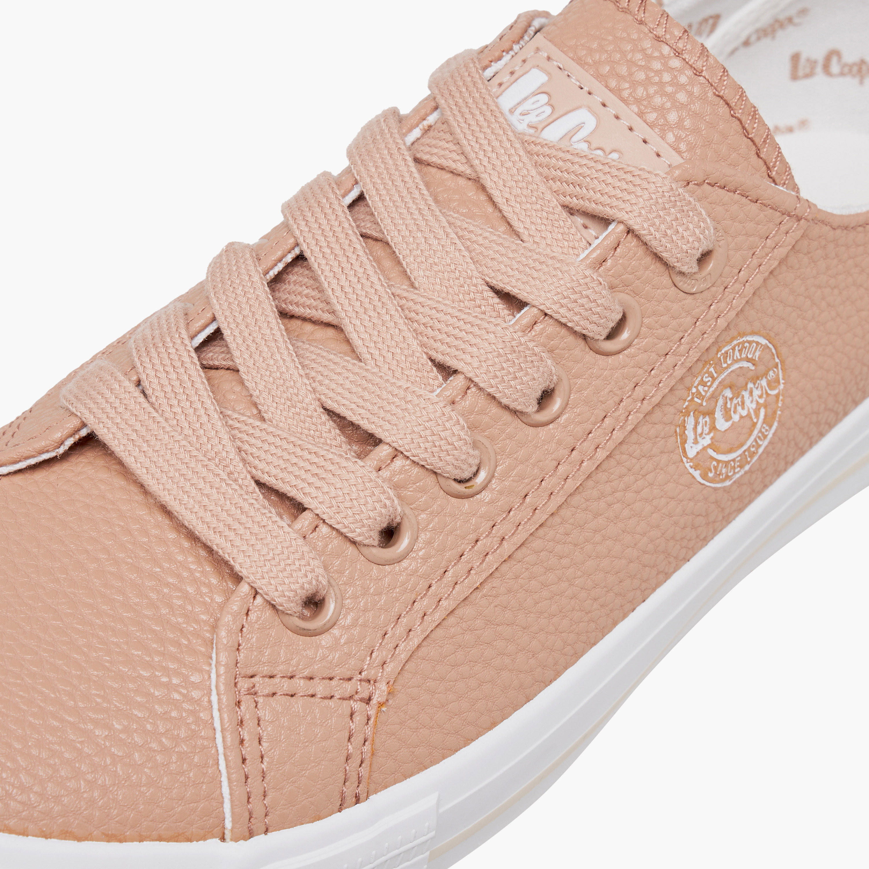 Lee Cooper Women's Logo Detail Sneakers with Lace-Up Closure-women-shoes-sneakers-image-4