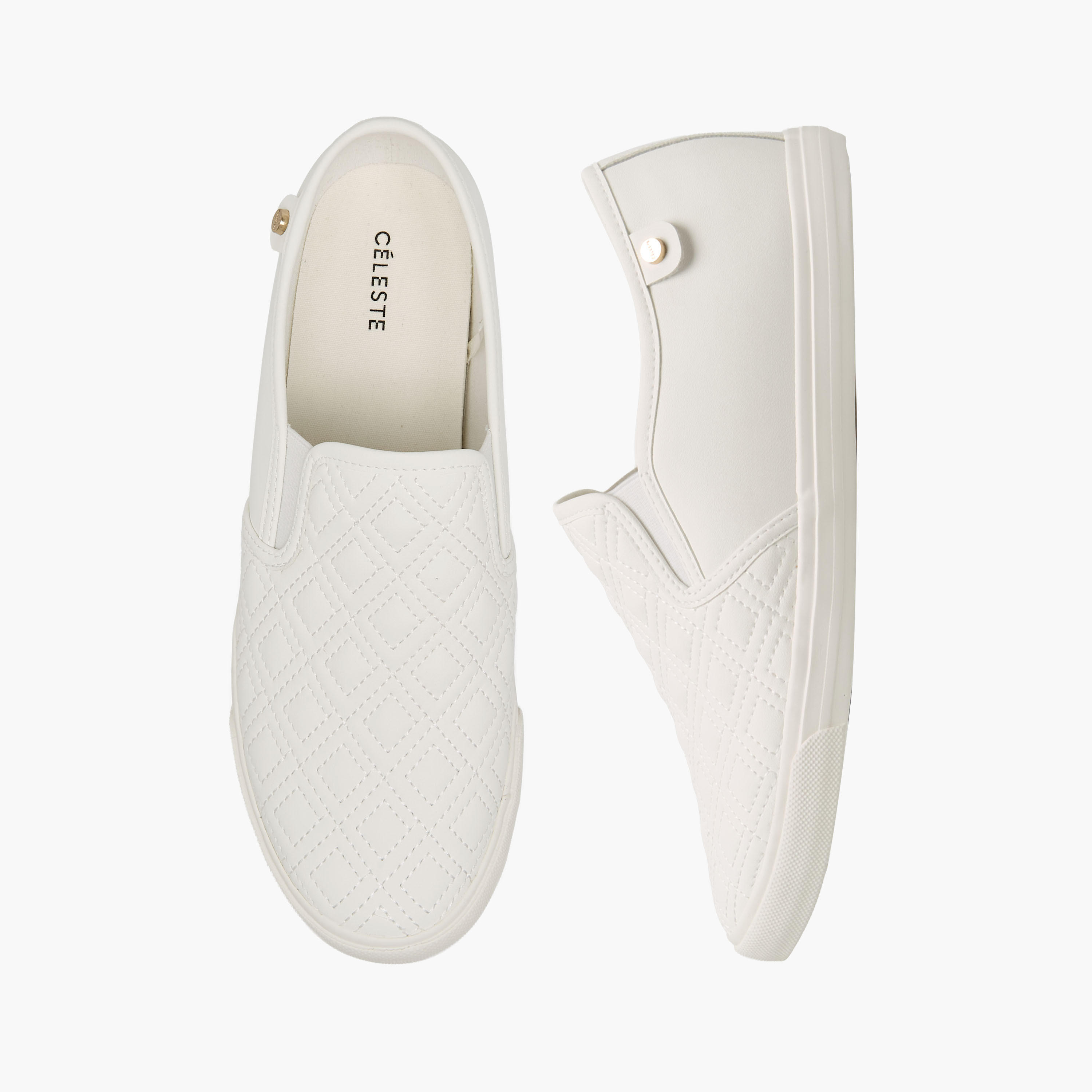Celeste Women Quilted Slip-On Loafers-women-shoes-flats-loafers-image-1