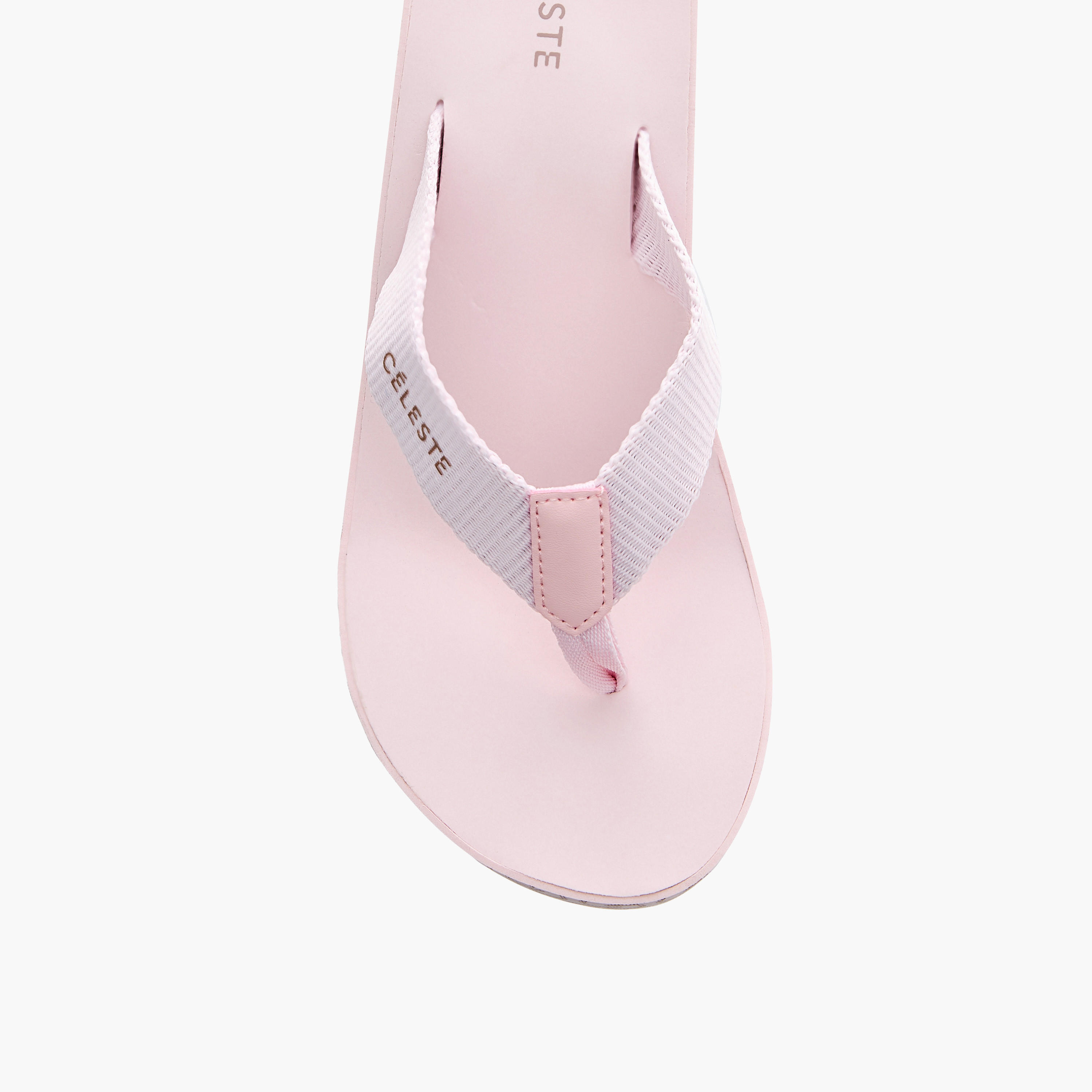 Celeste Women's Monogram Print Thong Slippers with Wedge Heels-women-shoes-flipflopsandslides-image-3