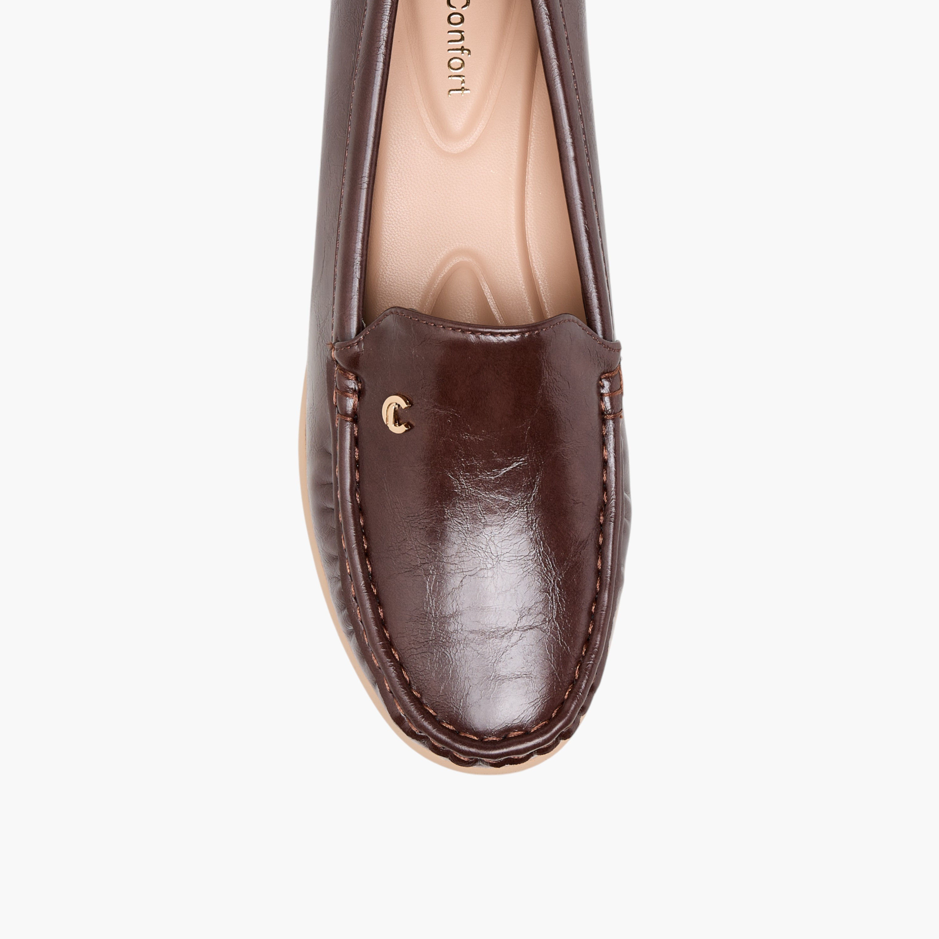 حذاء لوفر سادة سهل الارتداء بكعب ويدج من لو كونفورت-women-shoes-heels-image-10