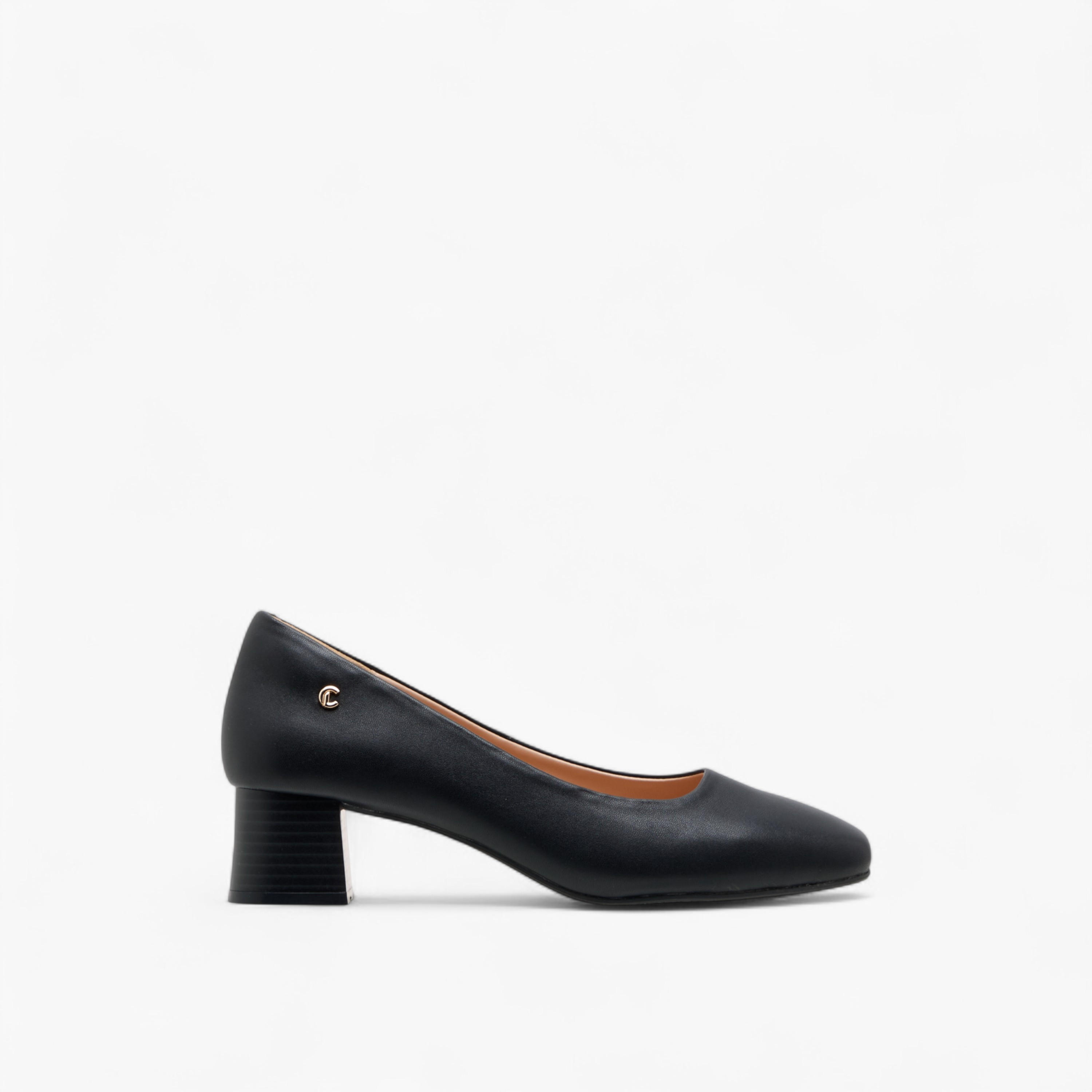 Le Confort Solid Leather Slip-On Pumps with Block Heels-women-shoes-heels-image-3