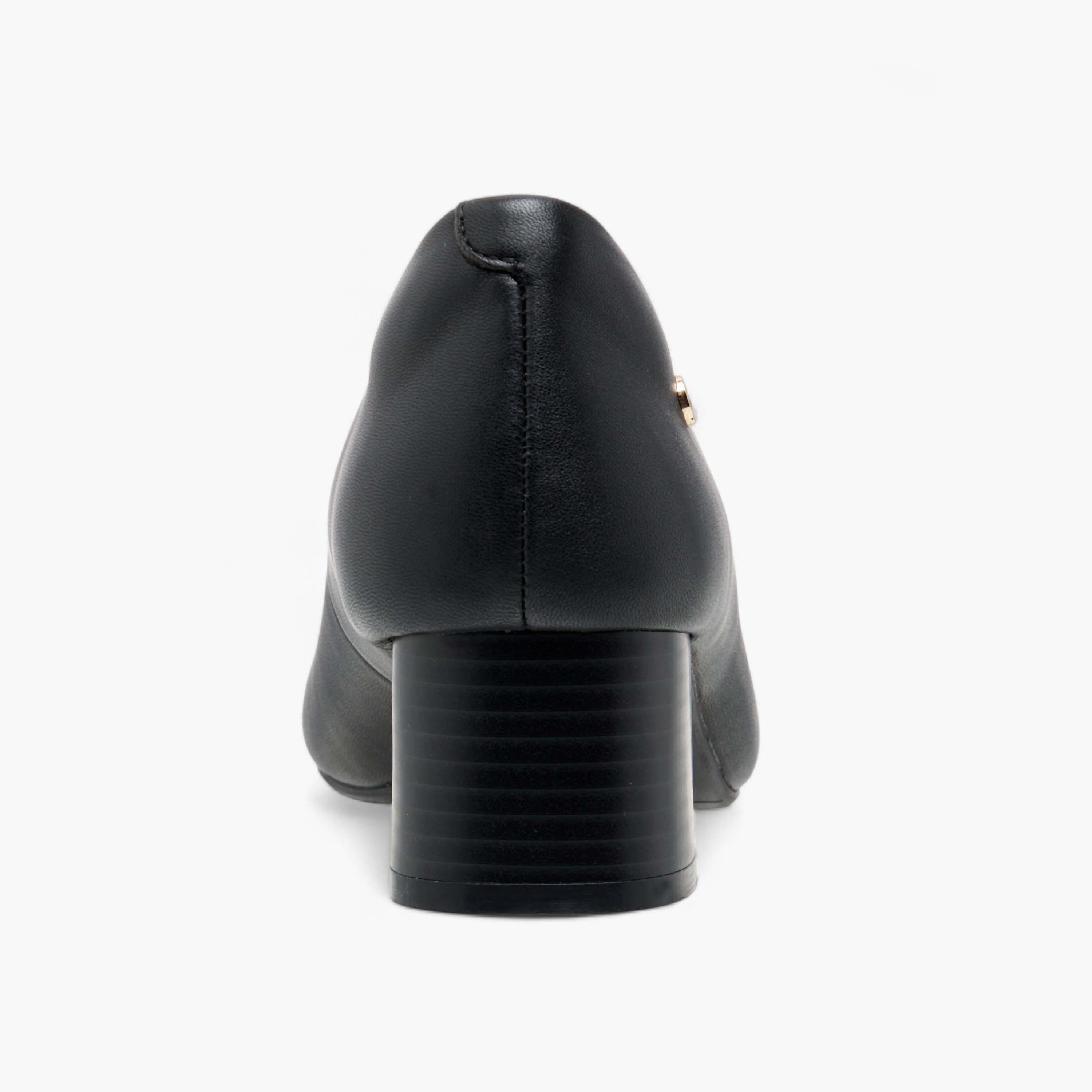 Le Confort Solid Leather Slip-On Pumps with Block Heels-women-shoes-heels-image-5