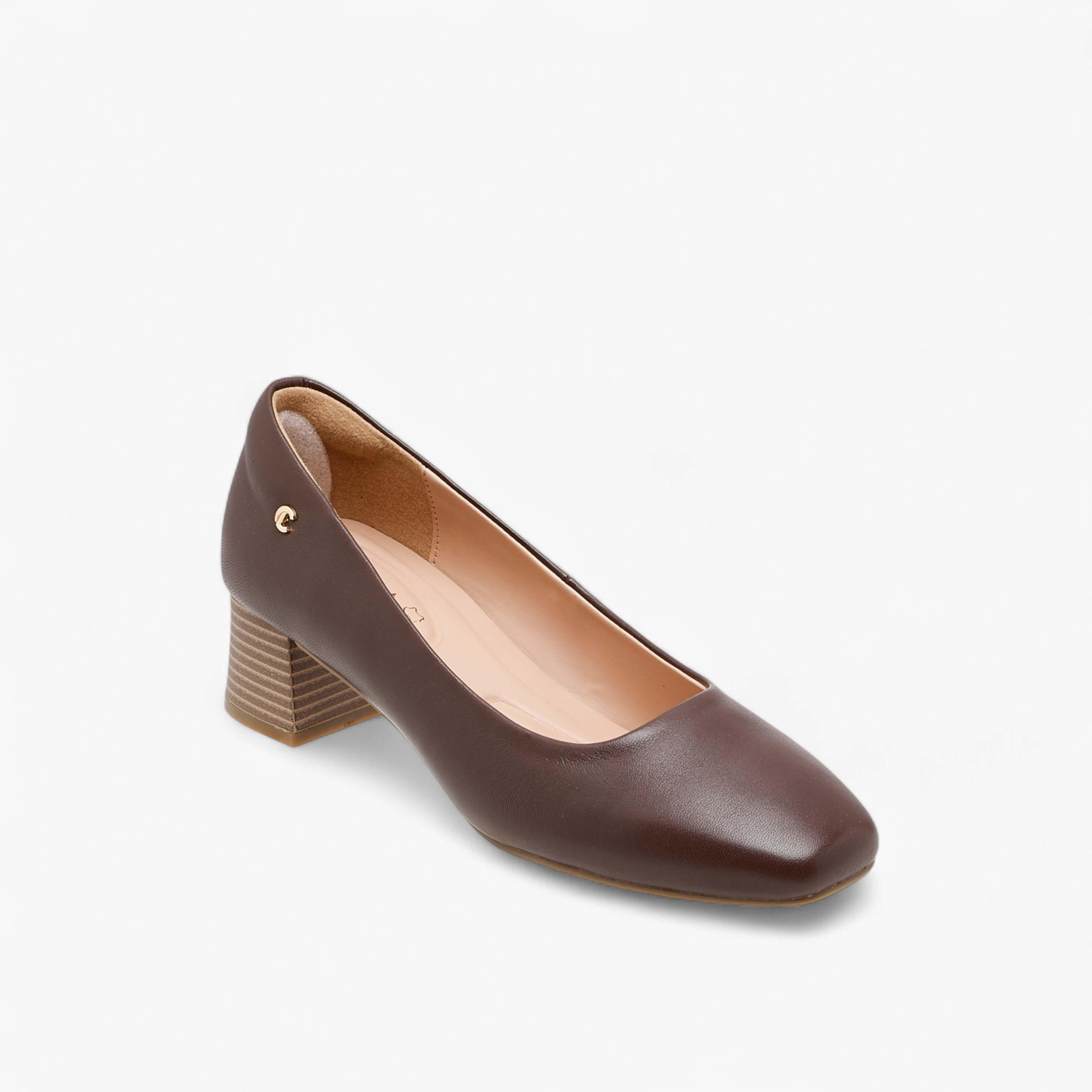 Le Confort Solid Leather Slip-On Pumps with Block Heels-women-shoes-heels-image-2