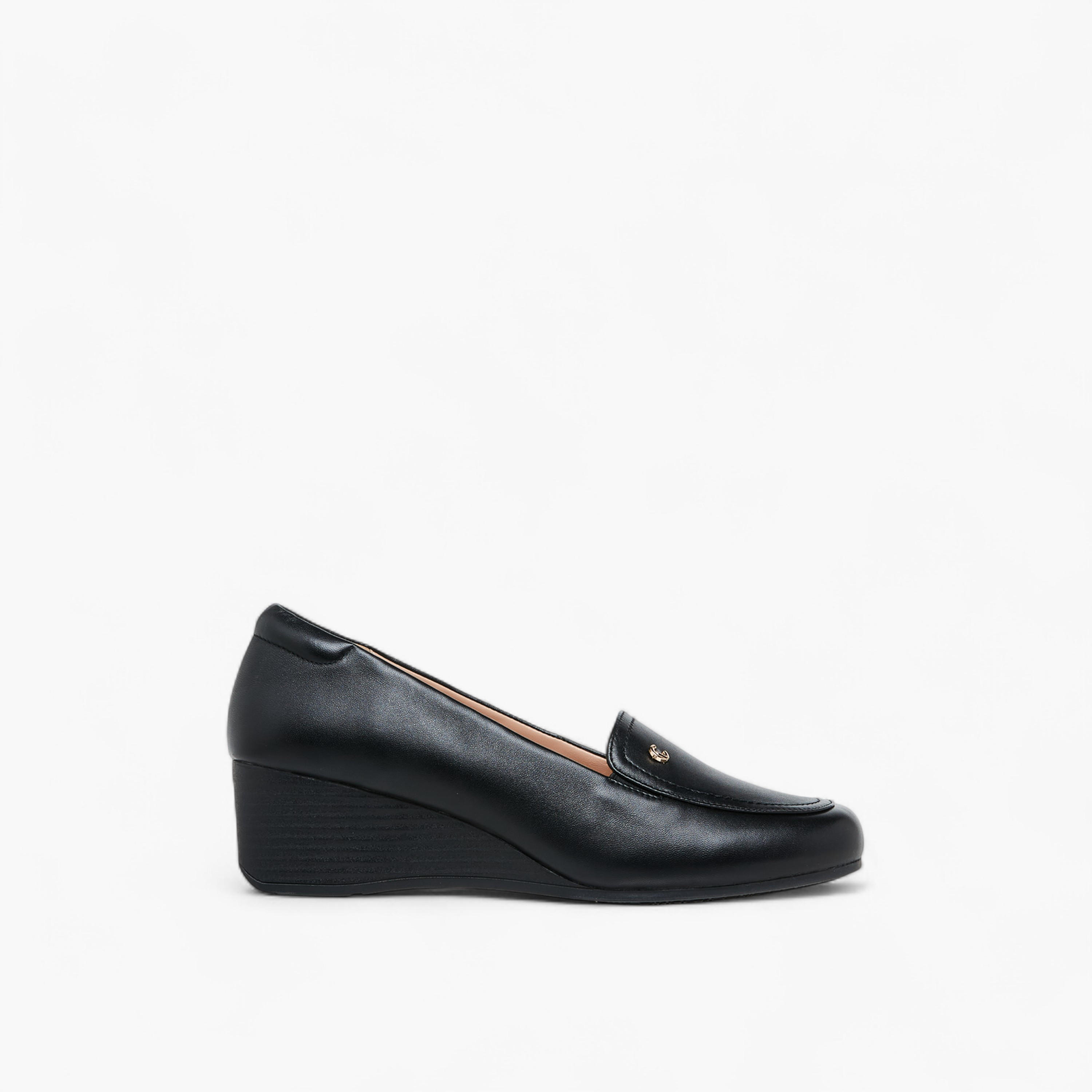 Le Confort Solid Wedge Heel Loafers-women-shoes-loafersandmoccasins-image-3