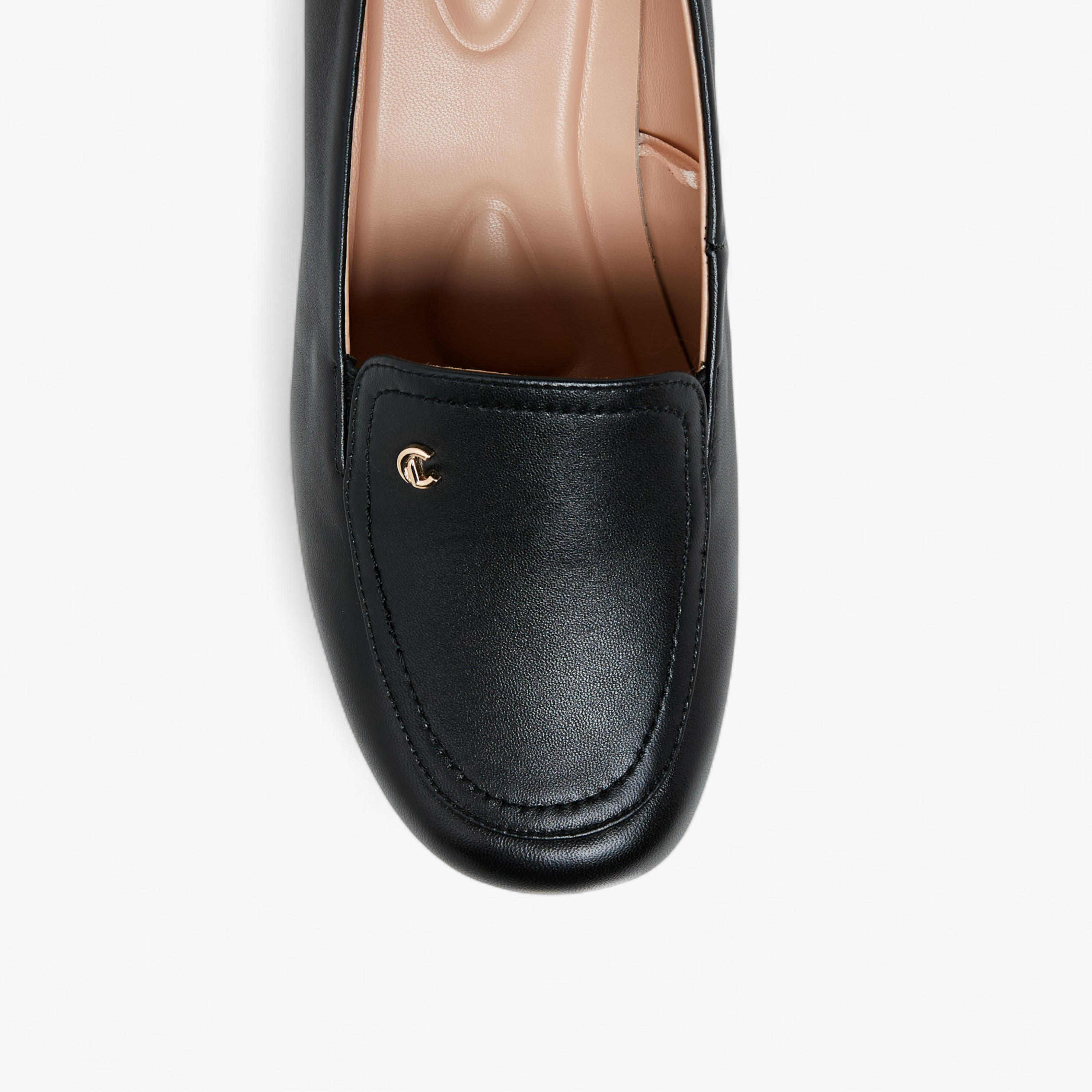 Le Confort Solid Wedge Heel Loafers-women-shoes-loafersandmoccasins-image-4