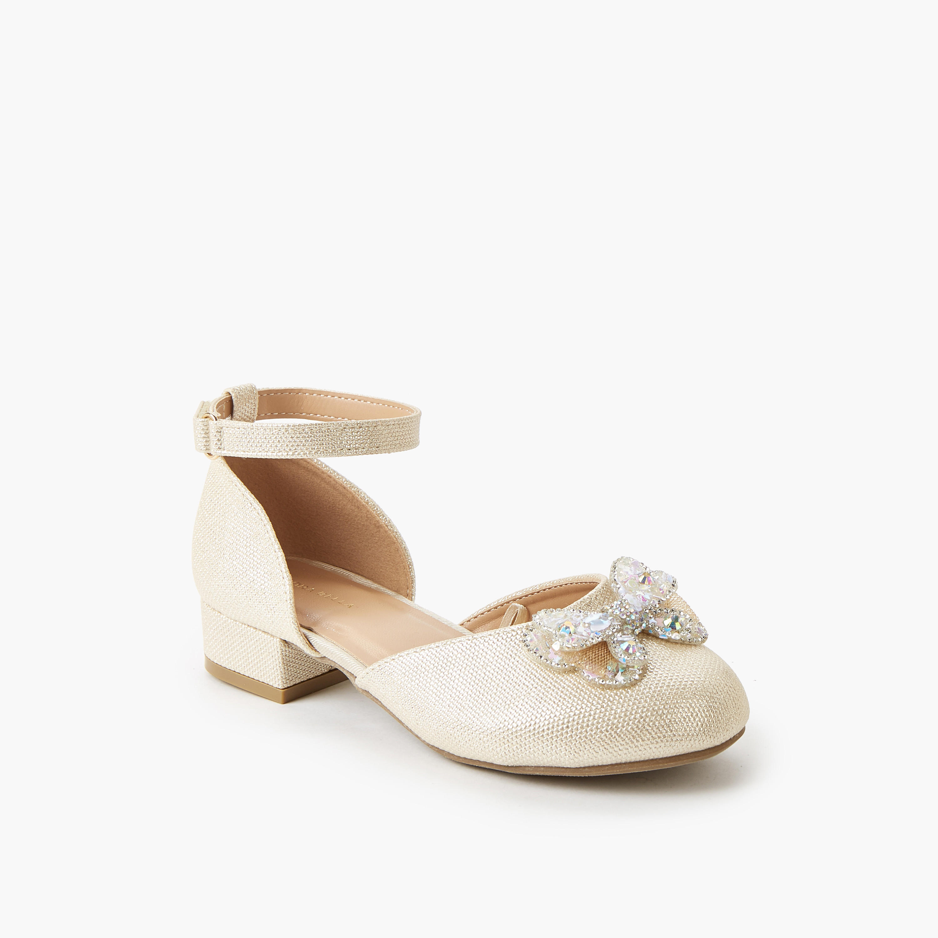 Flora Bella Girls Block Heel Shoes-girls-shoes-ballerinas-image-2