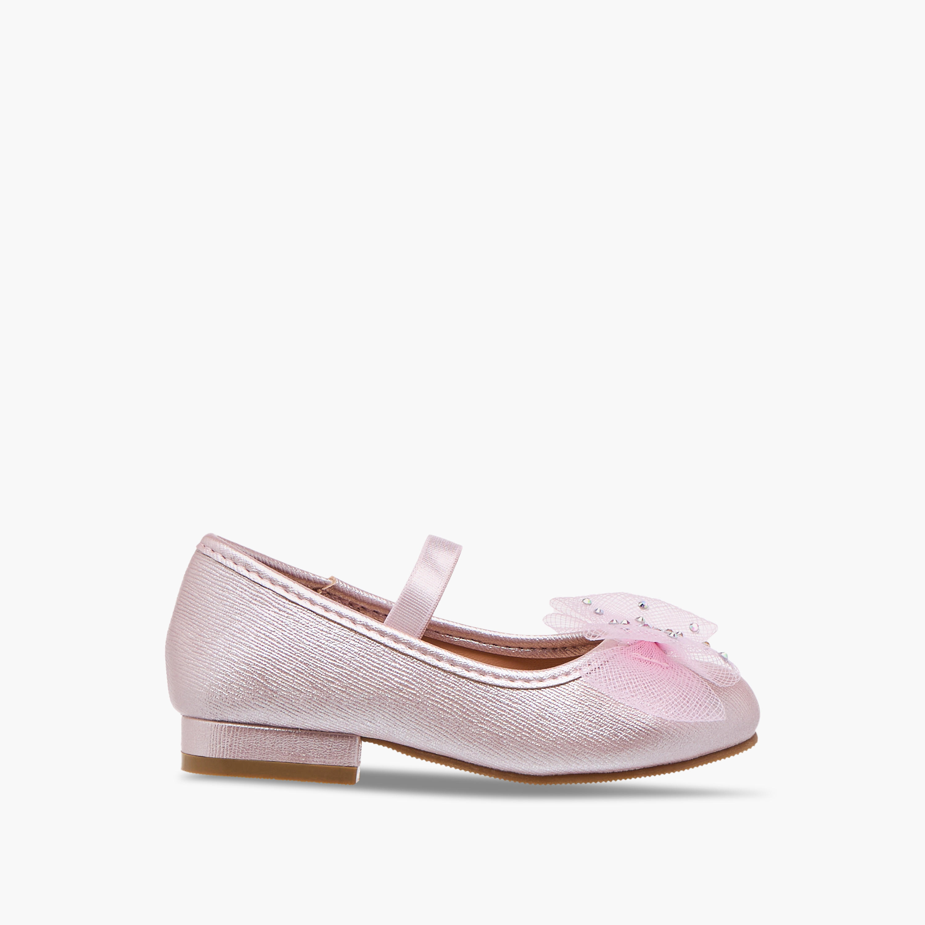 Flora Bella Bow Accent Slip-On Ballerina Shoes-girls-shoes-ballerinas-image-3