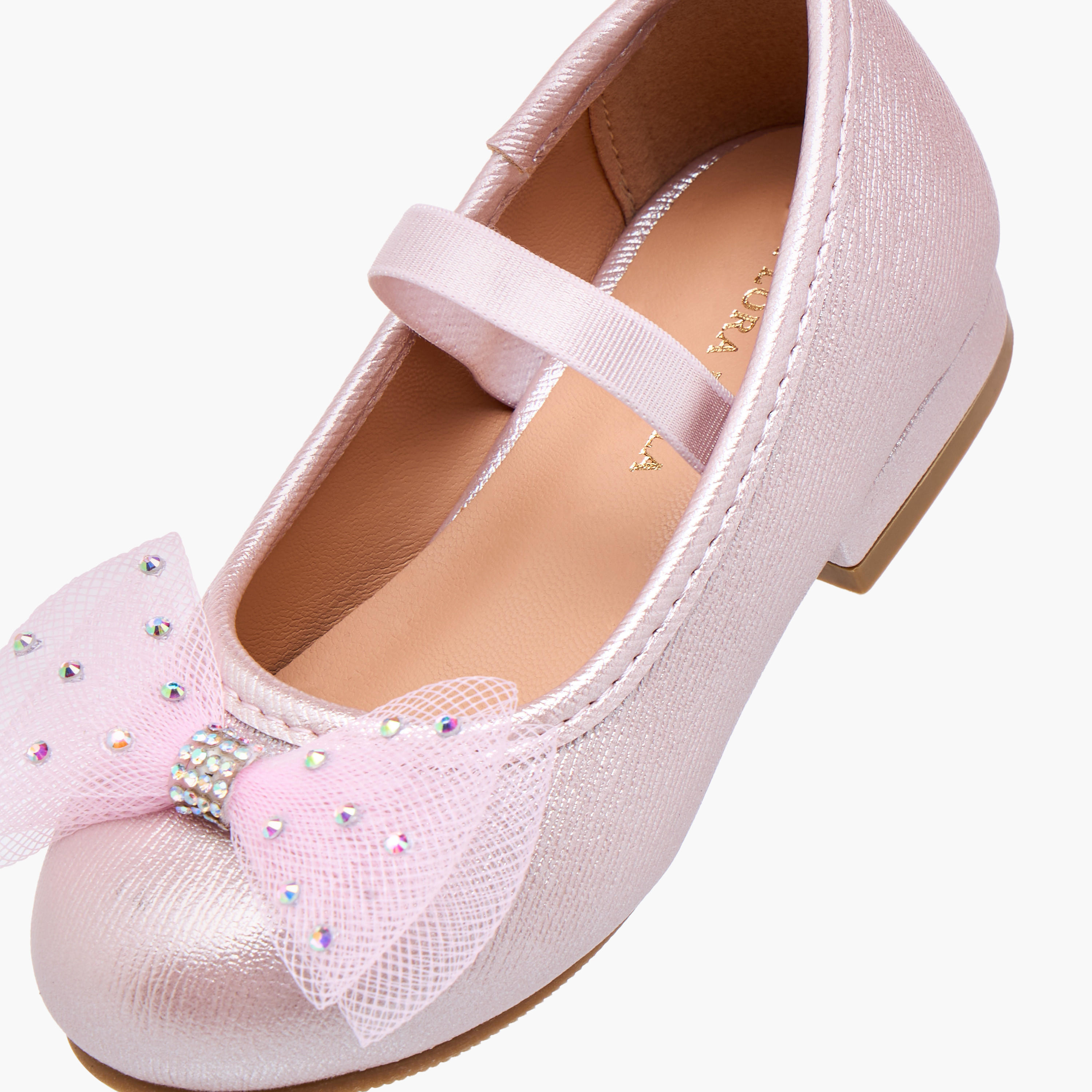 Flora Bella Bow Accent Slip-On Ballerina Shoes-girls-shoes-ballerinas-image-6