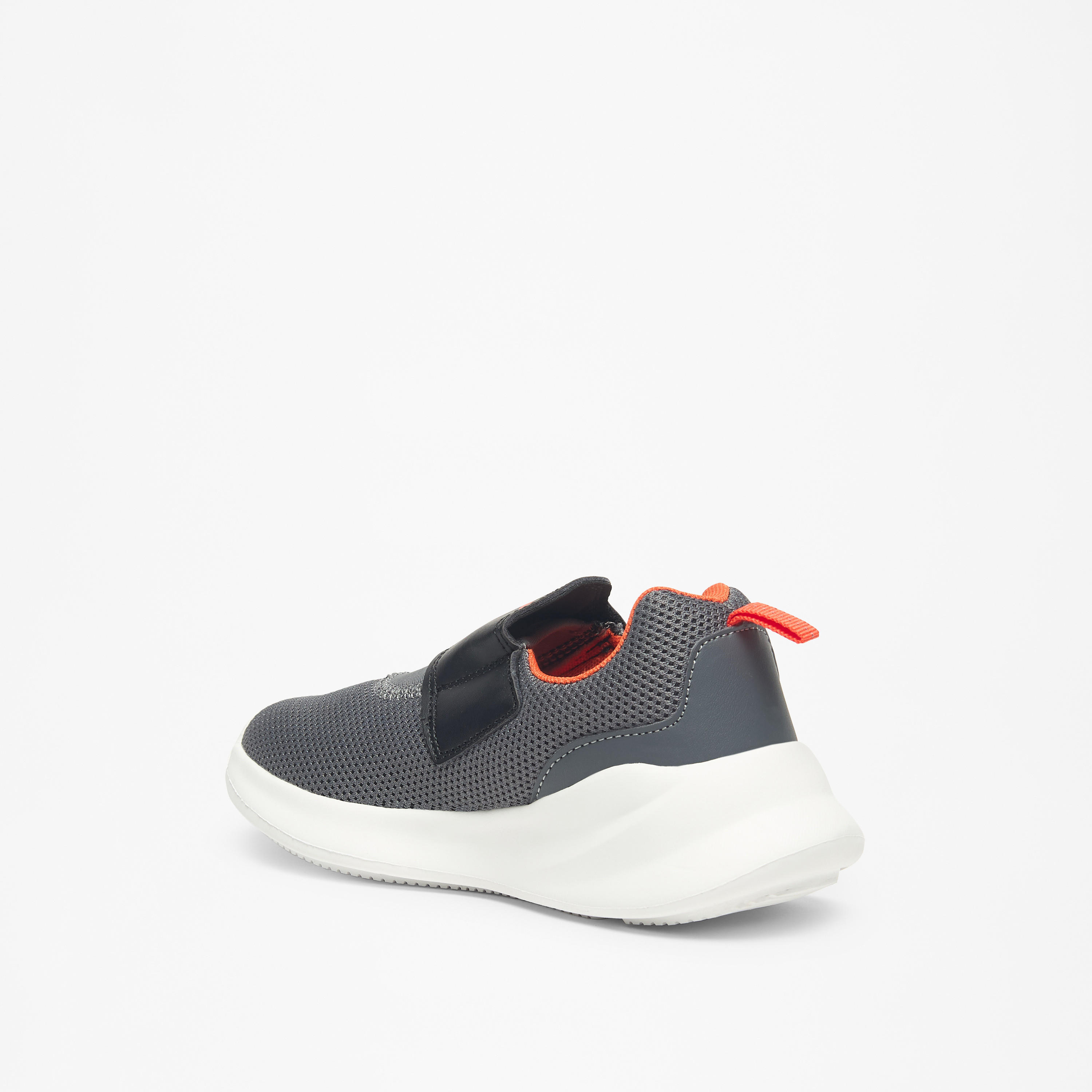 Dash Textured Lightweight Sneakers with Hook and Loop Closure-boys-shoes-sneakers-image-2