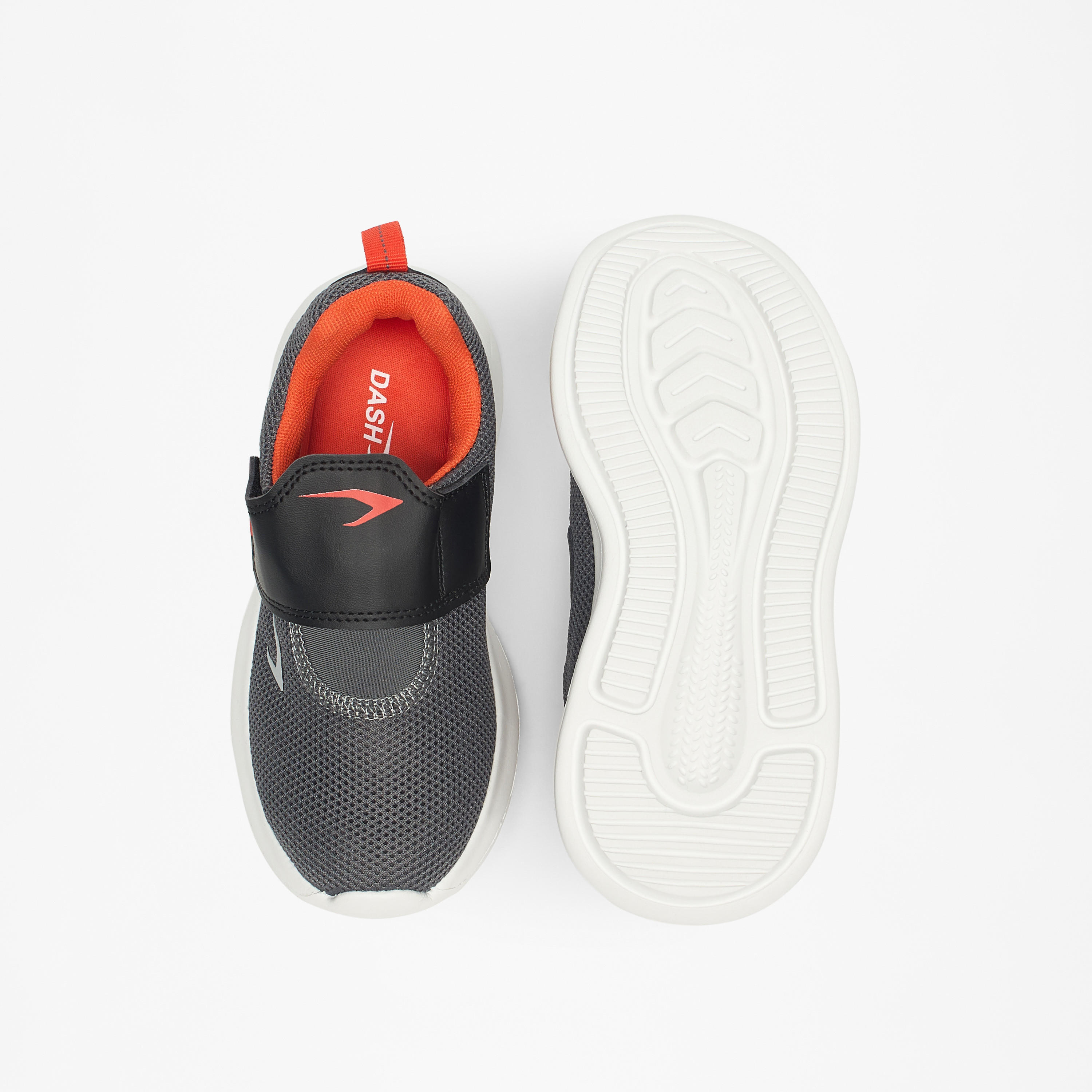 Dash Textured Lightweight Sneakers with Hook and Loop Closure-boys-shoes-sneakers-image-10
