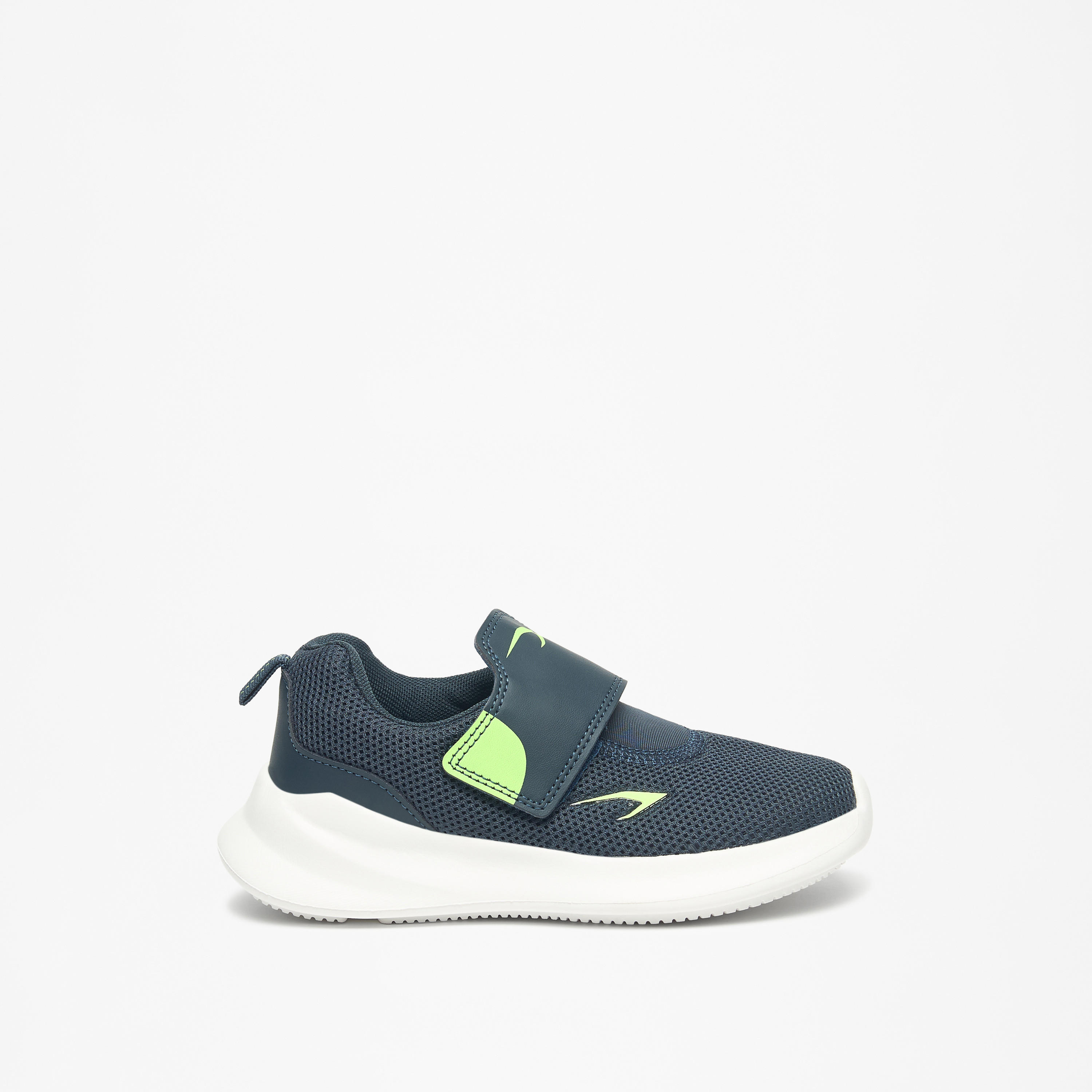 Dash Textured Lightweight Sneakers with Hook and Loop Closure-boys-shoes-sneakers-image-3