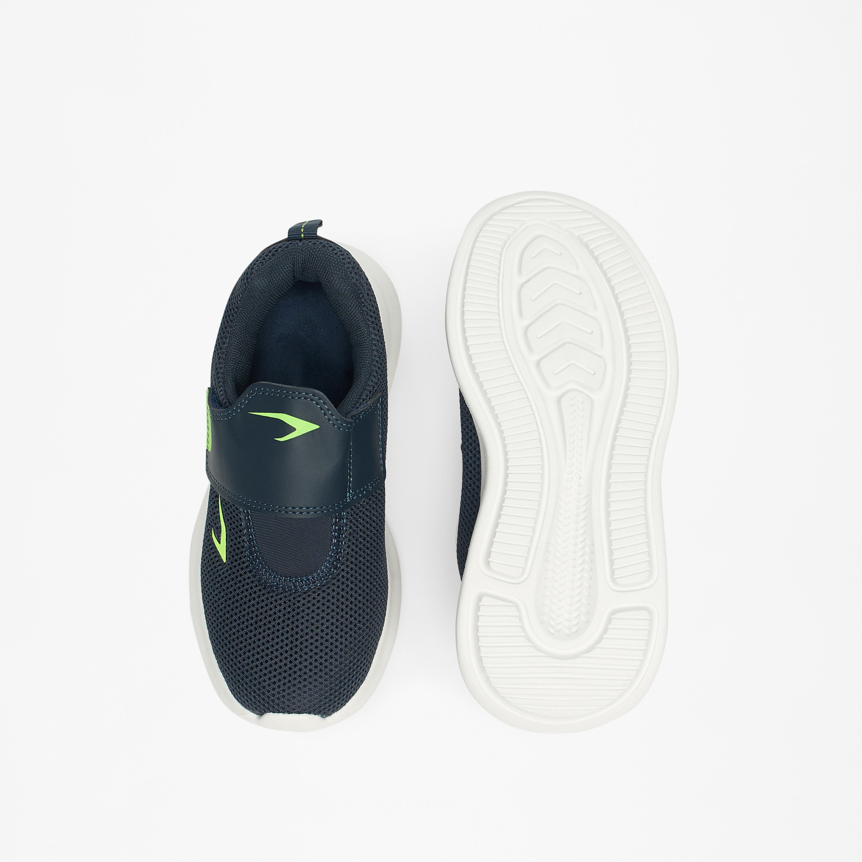 Dash Textured Lightweight Sneakers with Hook and Loop Closure-boys-shoes-sneakers-image-5