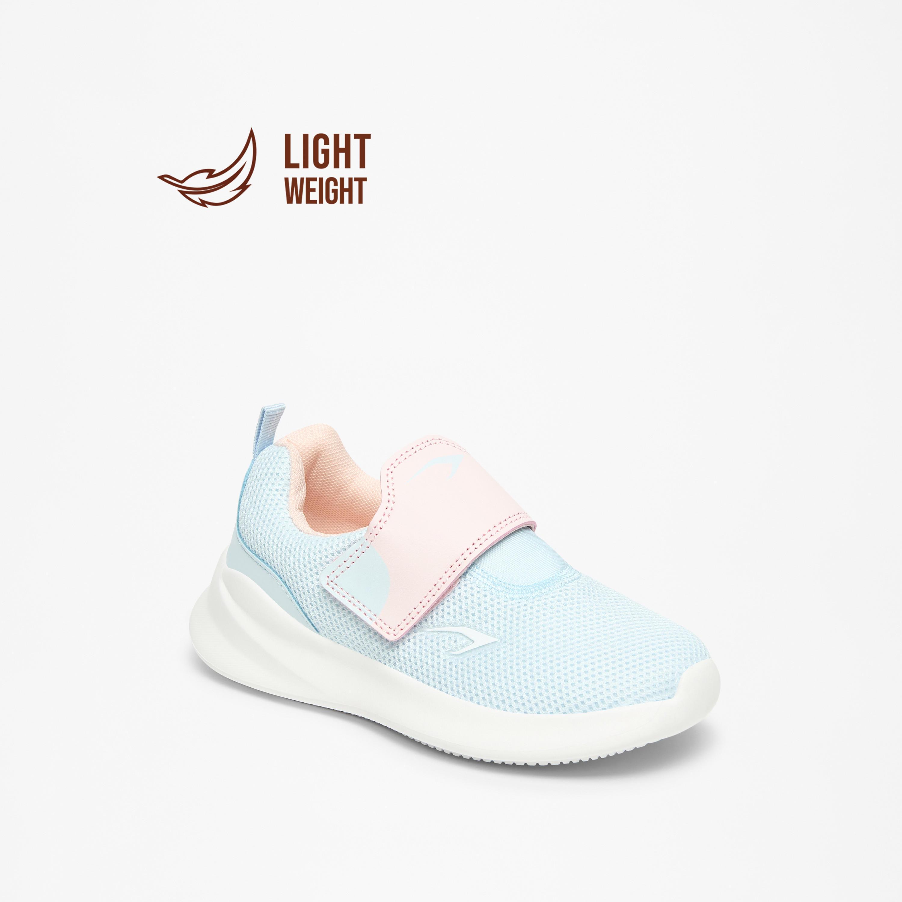 Dash Textured Lightweight Sneakers with Hook and Loop Closure-girls-shoes-sneakers-image-6