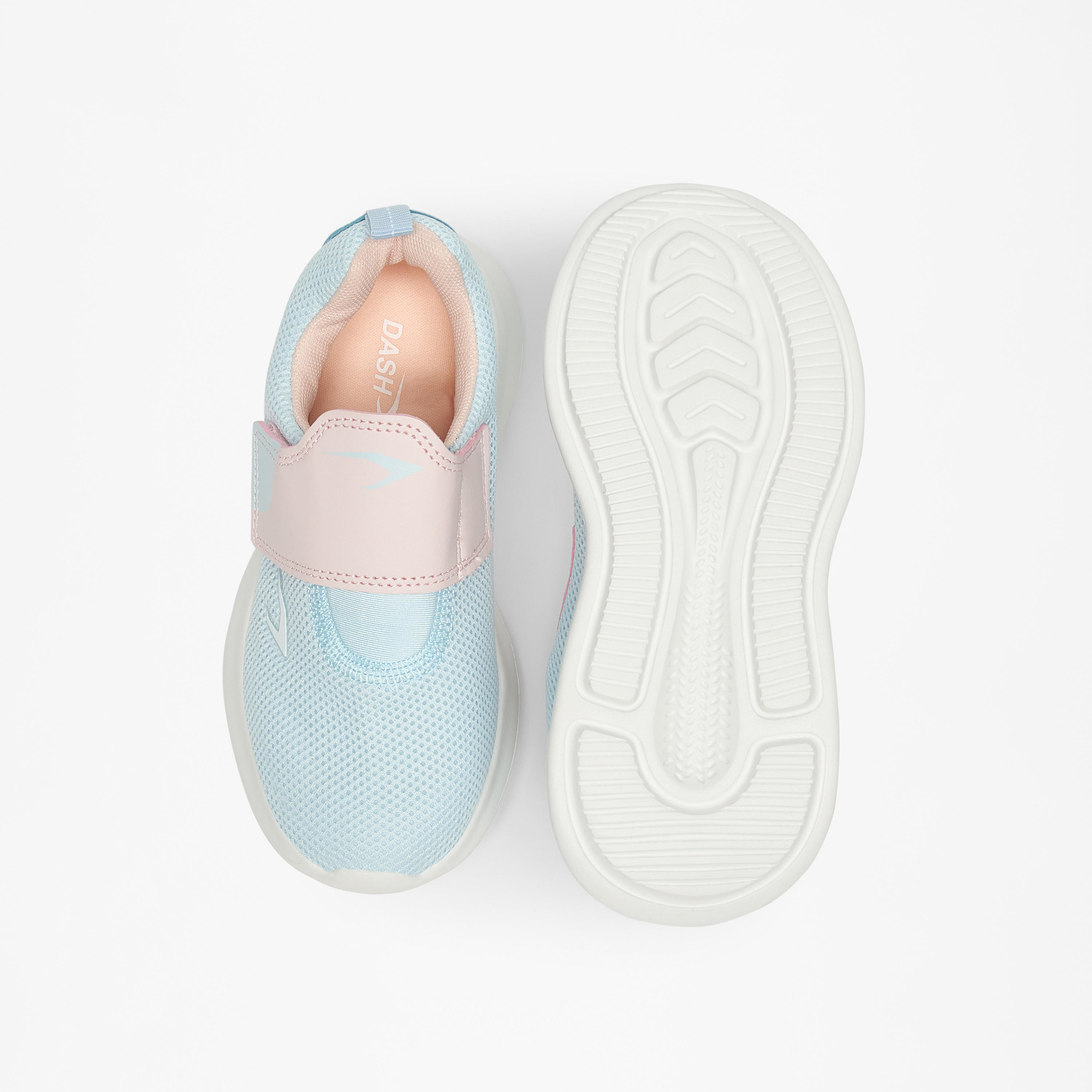Dash Textured Lightweight Sneakers with Hook and Loop Closure-girls-shoes-sneakers-image-10