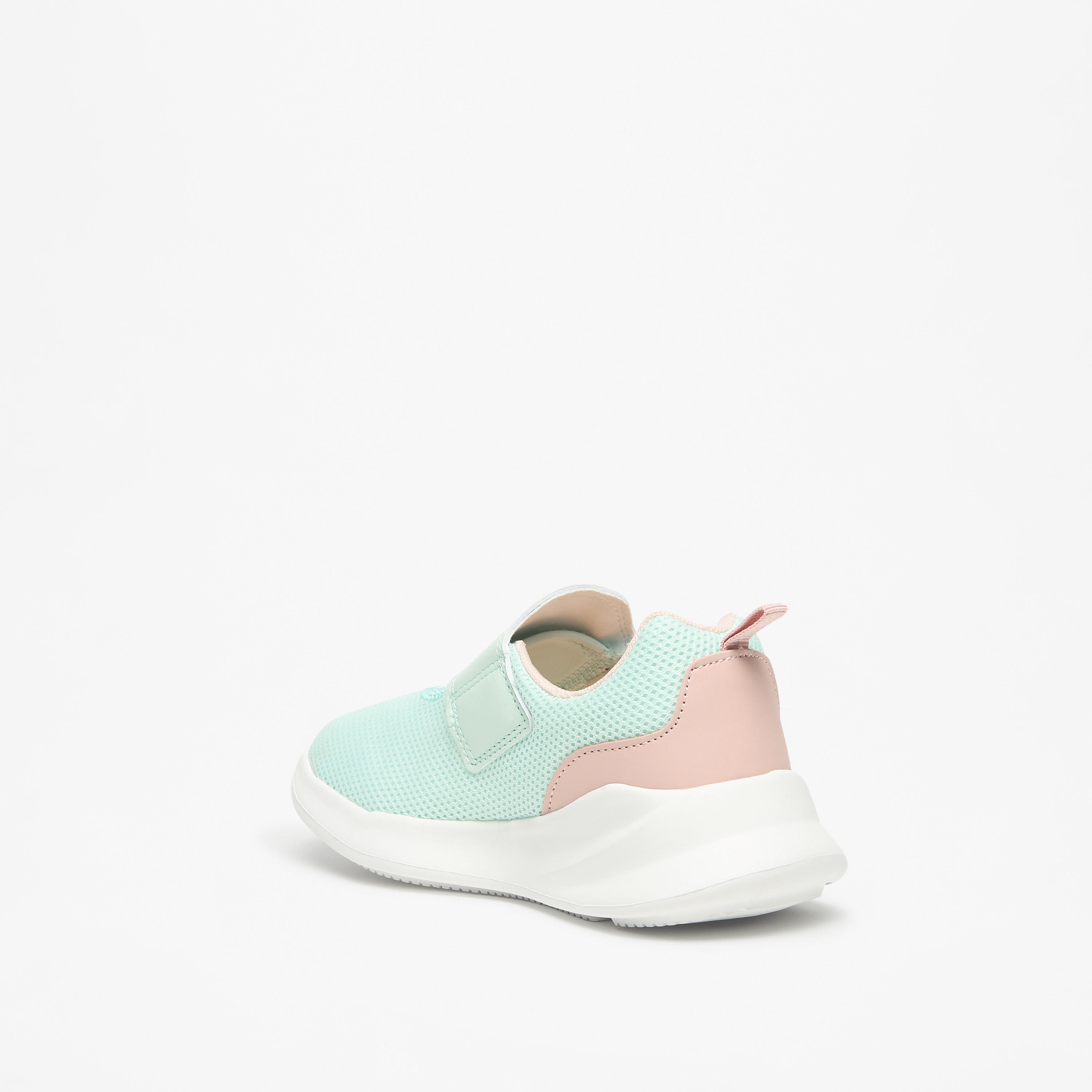 Dash Textured Lightweight Sneakers with Hook and Loop Closure-girls-shoes-sneakers-image-12