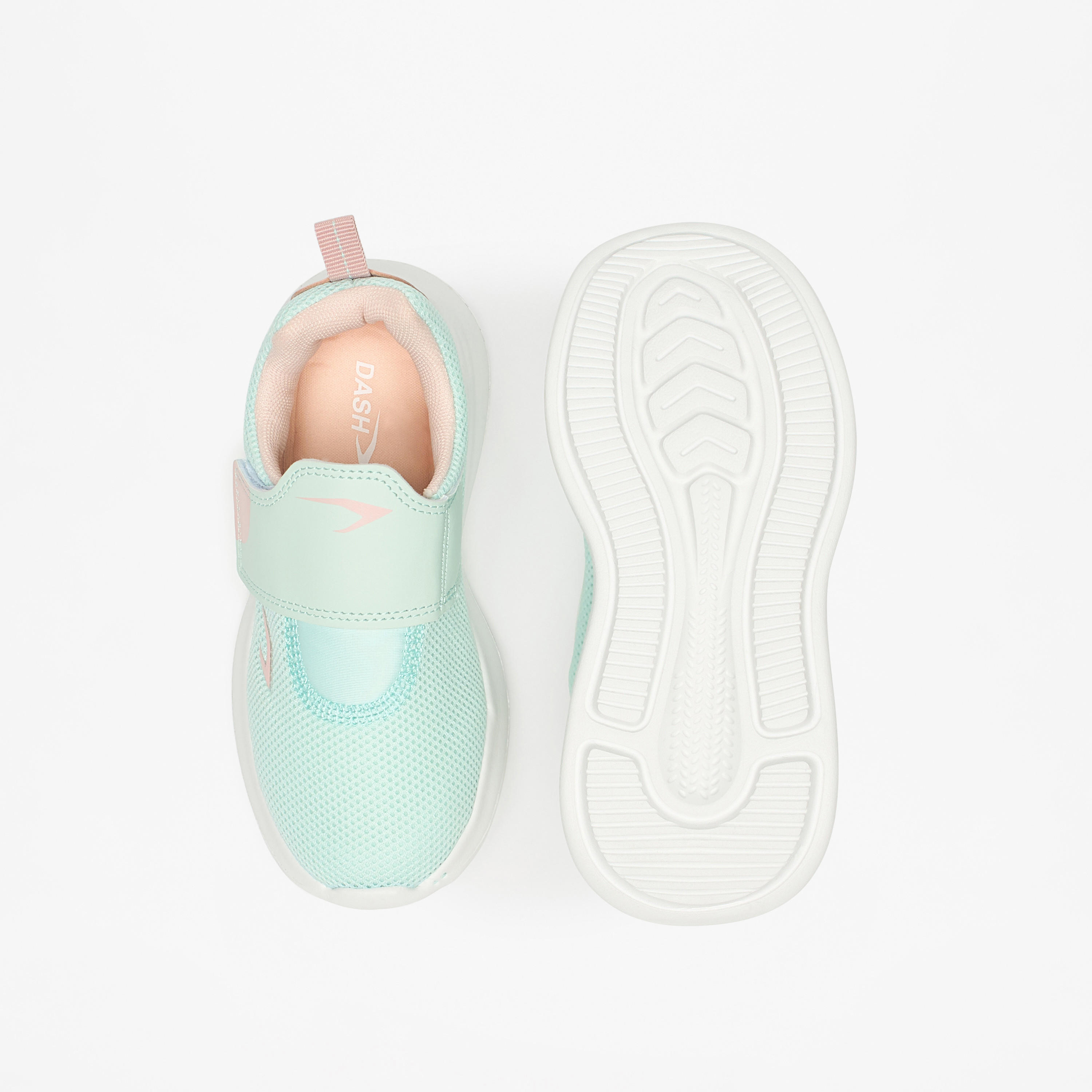Dash Textured Lightweight Sneakers with Hook and Loop Closure-girls-shoes-sneakers-image-5